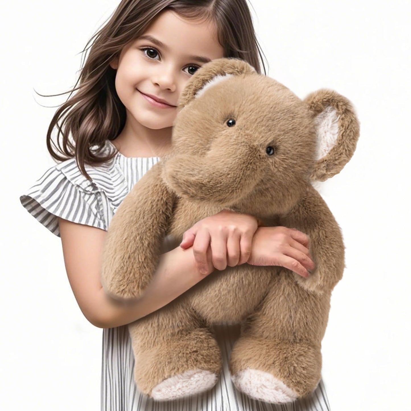 iPlay, iLearn Elephant Stuffed Animal, Soft Baby Plush Elephant Toy, Infant 18" Big Cute Fluffy Animal Toy, Nursery Bedtime Huggable Birthday Easter Basket Gift for Toddlers Girl Boy Kid Age 0 and up