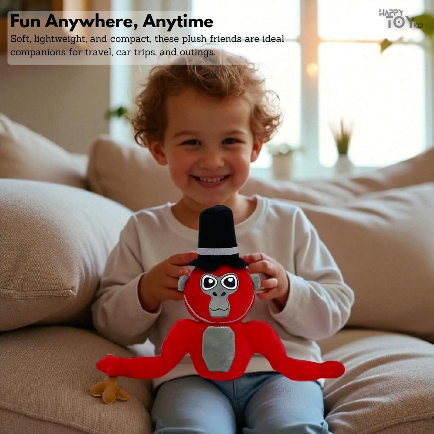 HappyToy Kid Plush Toys – Set of 4 Soft Stuffed Animals for Kids, Gifting, Cuddling, Travel & Play – Premium Quality Soft Toys Set