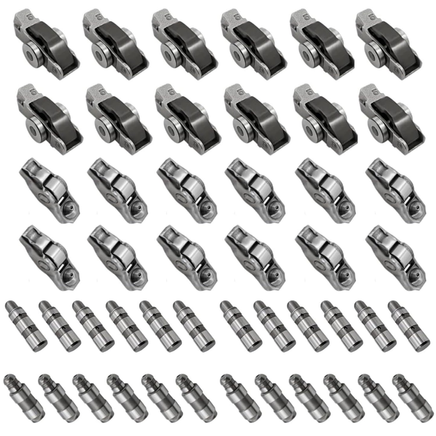 Raodelupe 24Pcs 3.6L Intake & Exhaust Lifters Rocker Arms for Dodge Durango For Jeep Grand Cherokee Wrangler For Chrysler Pacifica Voyager For Ram 1500 3.6L 2016-2024 5047896AD 68245463AA 5047979AA