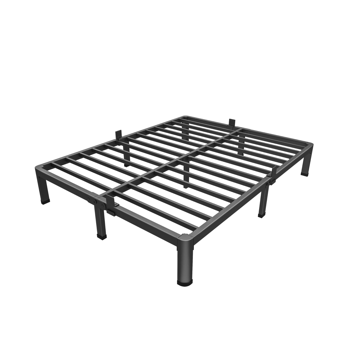 MAF 10 Inch King Metal Platform Bed Frame with Round Corner Legs, 3000 LBS Heavy Duty Steel Slats Support, Noise Free, No Box Spring Needed, Easy Assembly