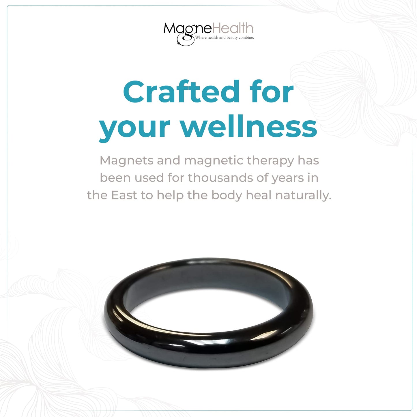 MAGNEHEALTH Holiday Hangover Hematite Ring, Elegant Magnetic Hematite Ring as Jewelry for Men and Women (Size 10)