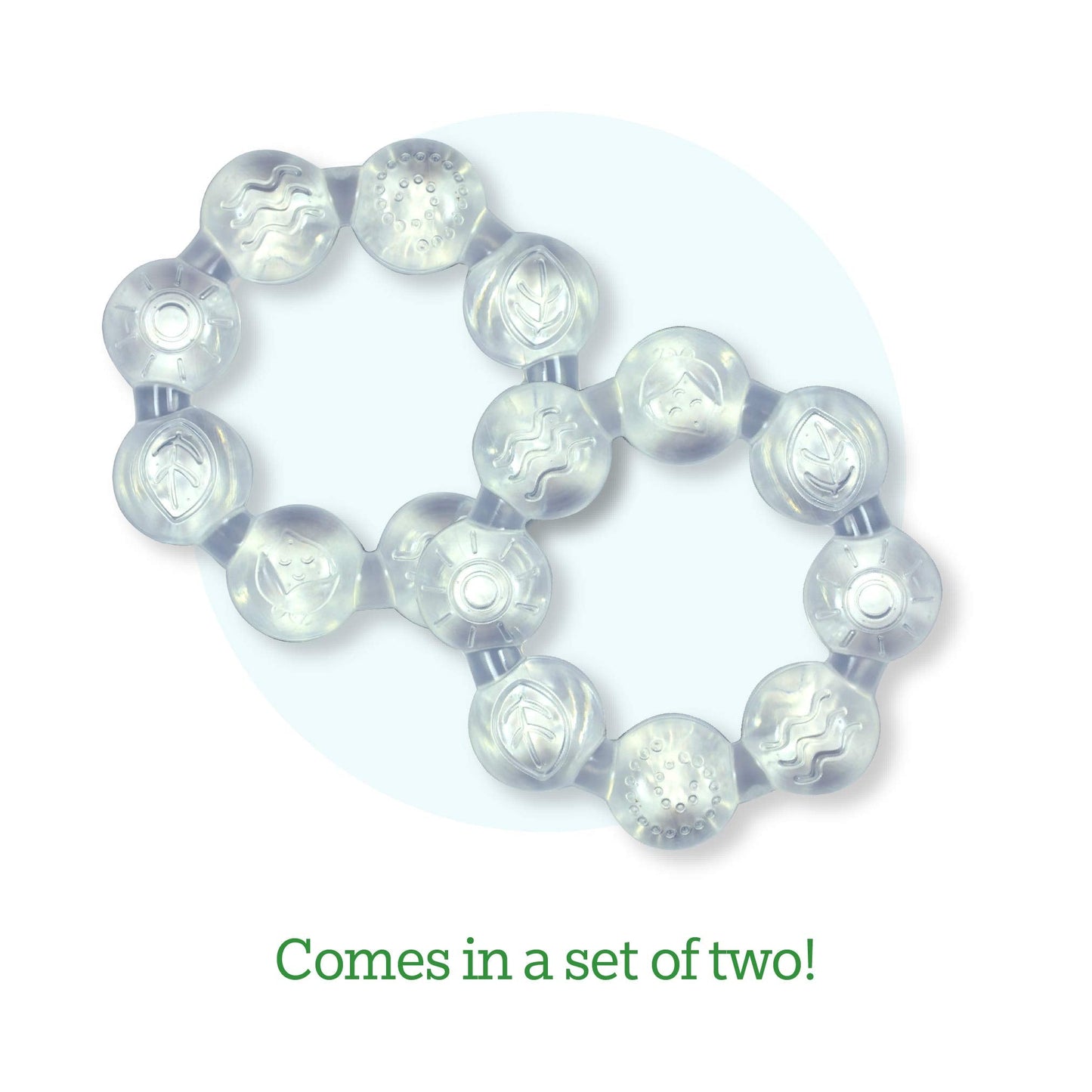 Green Sprouts Cool Ring Teether (2 Pack) Clear - 6mo+