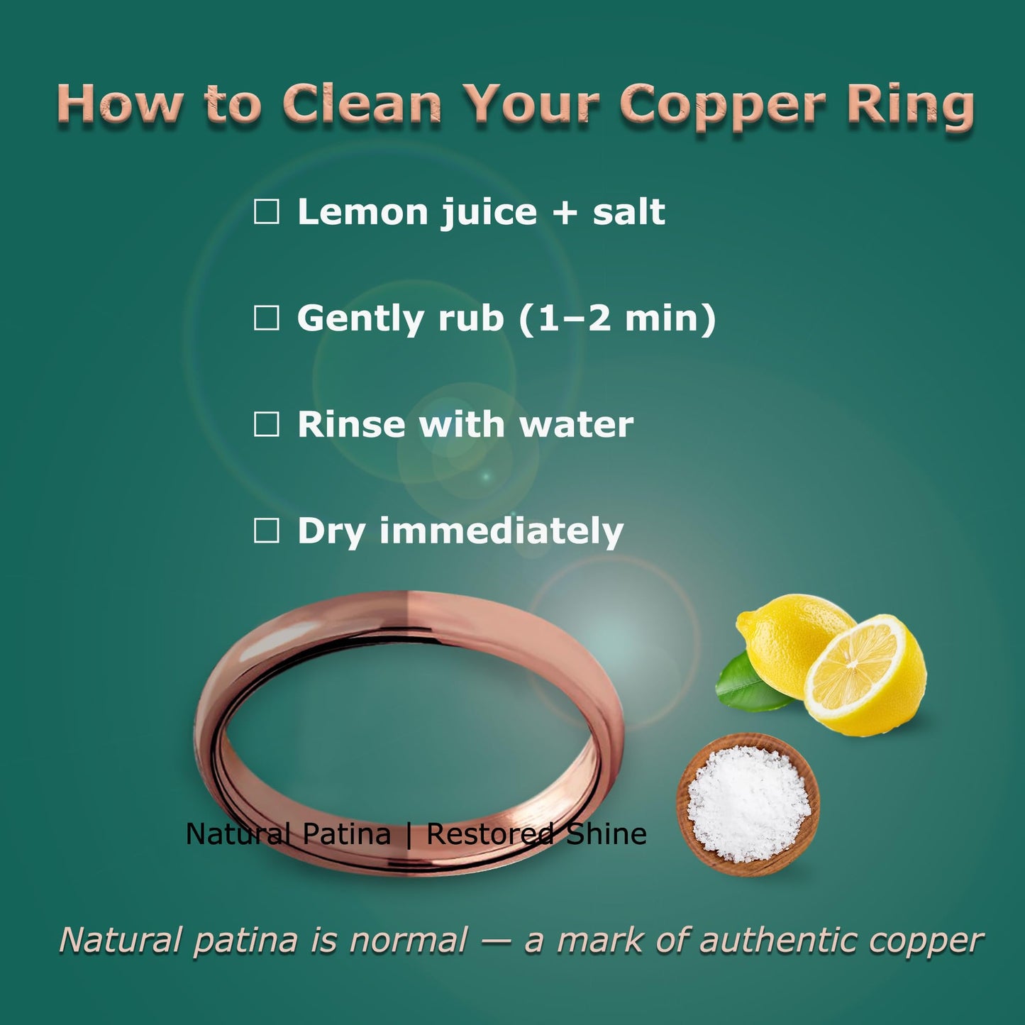 IVY & BAUBLE Pure Uncoated 3mm Copper Ring for Men & Women – Raw Authentic Solid Copper Band – Crafted in USA – Lab-Tested & Wellness Jewelry, Sizes 12