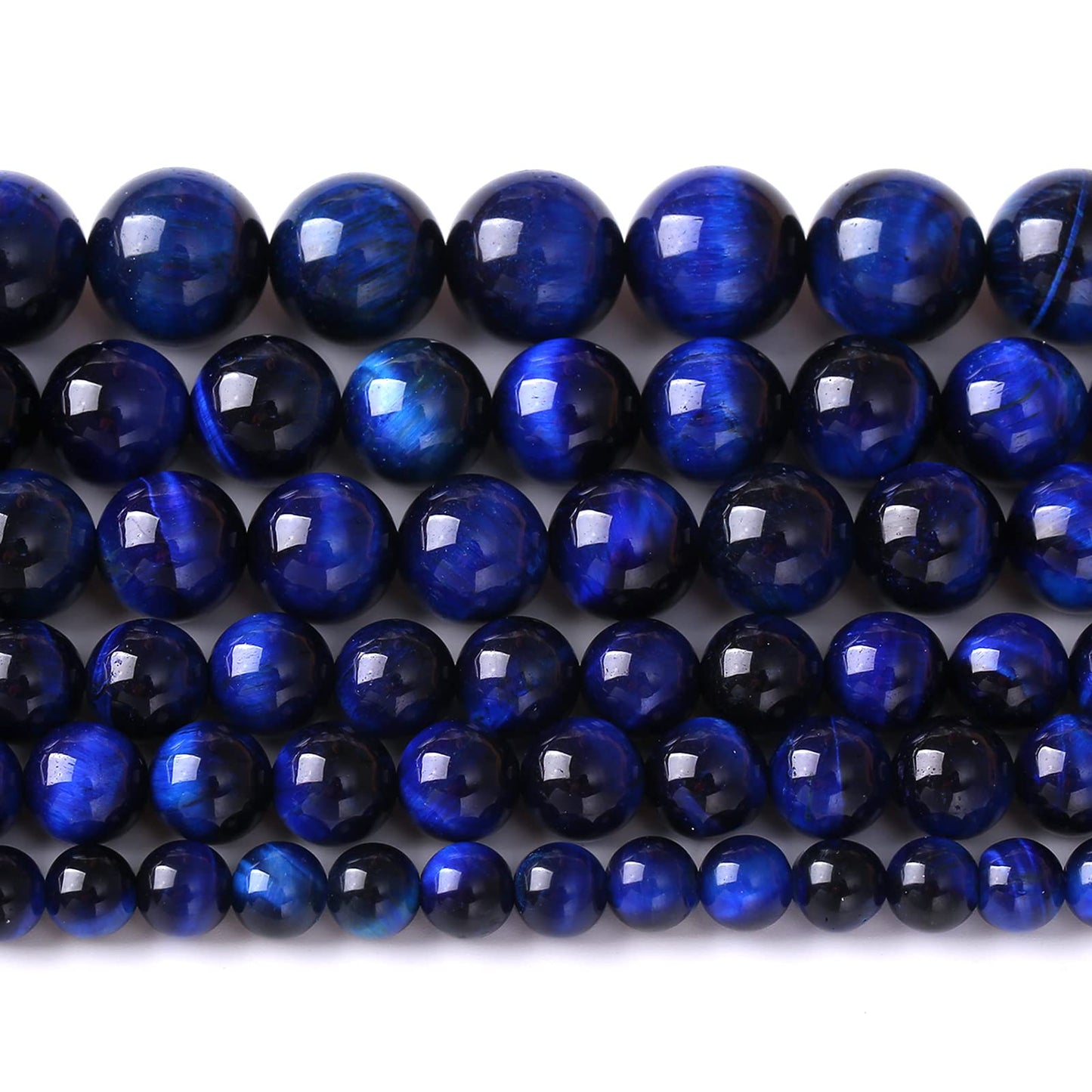 6mm 60PCS Natural Stone Lapis Blue Tiger Eye Beads 5A Quality Spacer Loose Beads for Jewelry Making DIY Bracelet Accessories