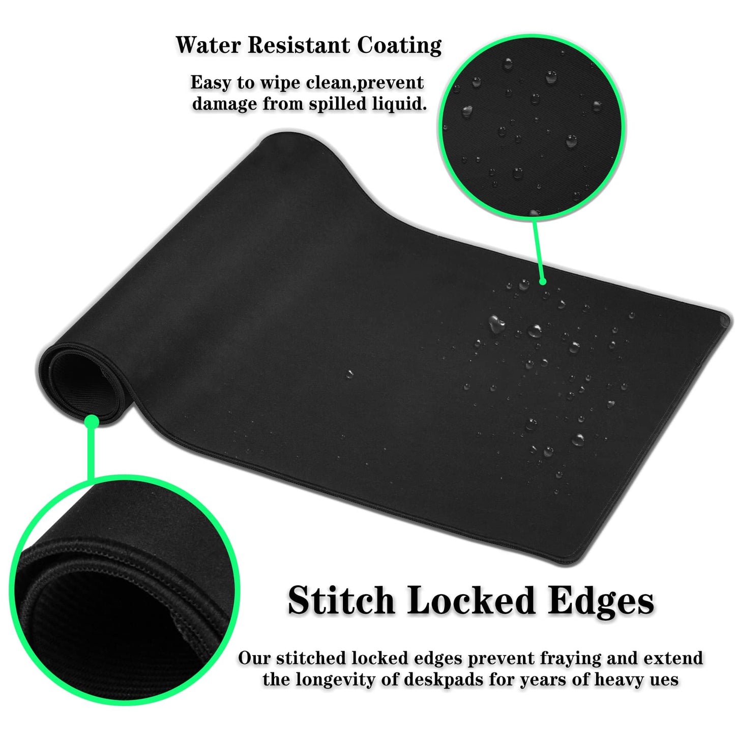 Samgula XXL Mouse Pad, Gaming Mousepads Desktop Mats, Extra Large Desk Pad Non-Slip Rubber Base Waterproof with Stitched Edges, 35.4 X 15.7 inch for Work/Game/Office/Home Japanese Traditional Fish