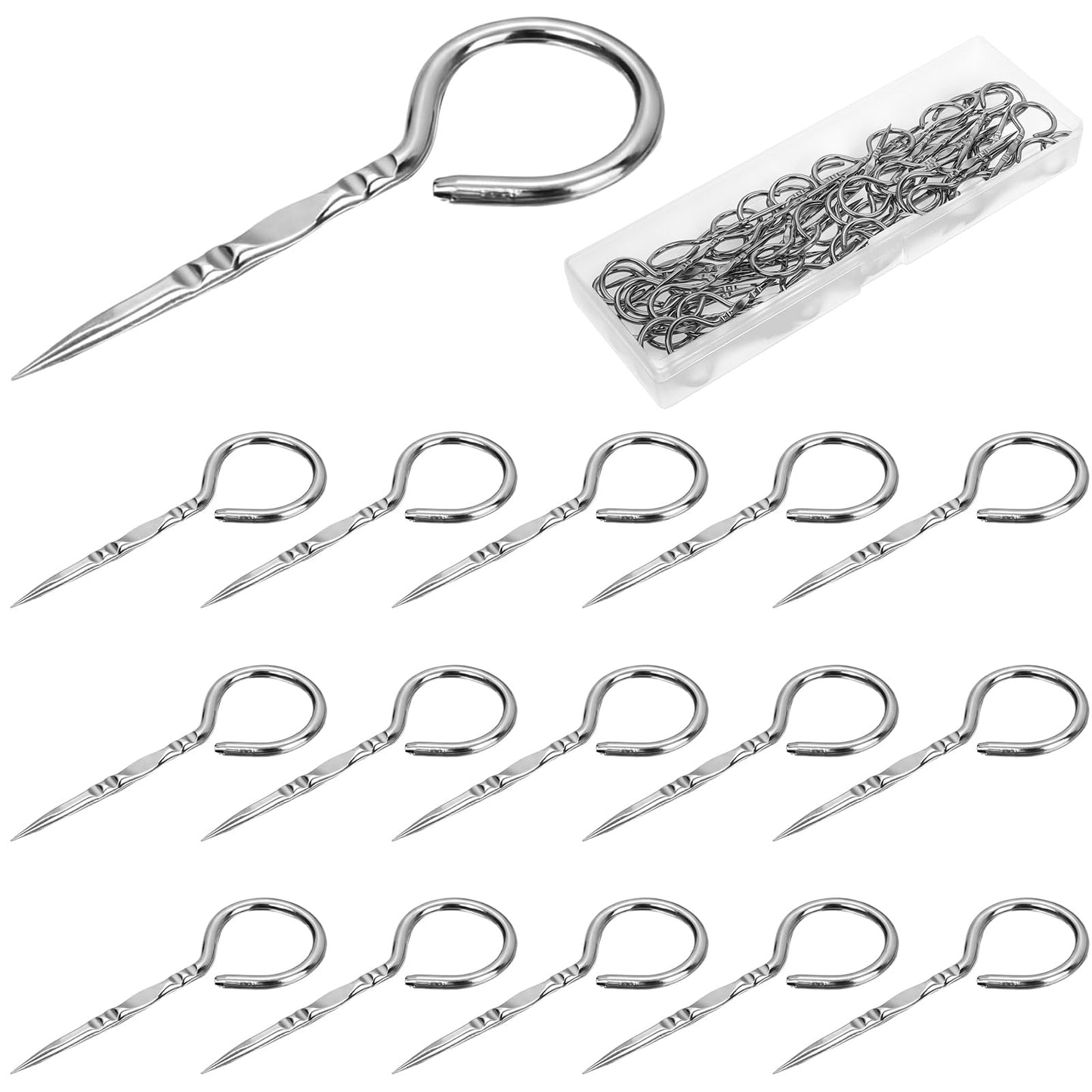 50 Stainless Steel Grill Pins Reusable Metal Round BBQ Skewer Stainless Steel Food Steak Skewe Mini Short BBQ Accessories Connecting Fruits & MeatI for Baking Camping Family Gatherings
