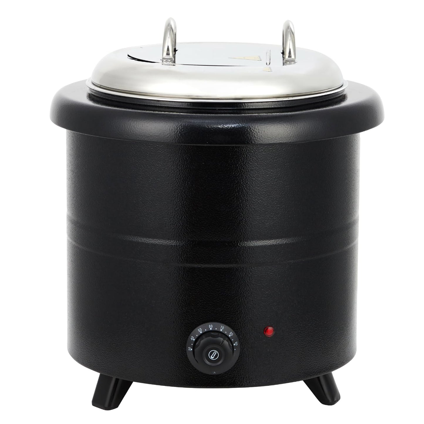 Garvee 13.7QT Commercial Soup Kettle, Automatic Soup Warmer with Anti-Scald Handle and Stainless Steel Removable Insert Pot for Large Banquet & Buffet, Built-in Hinged Lid