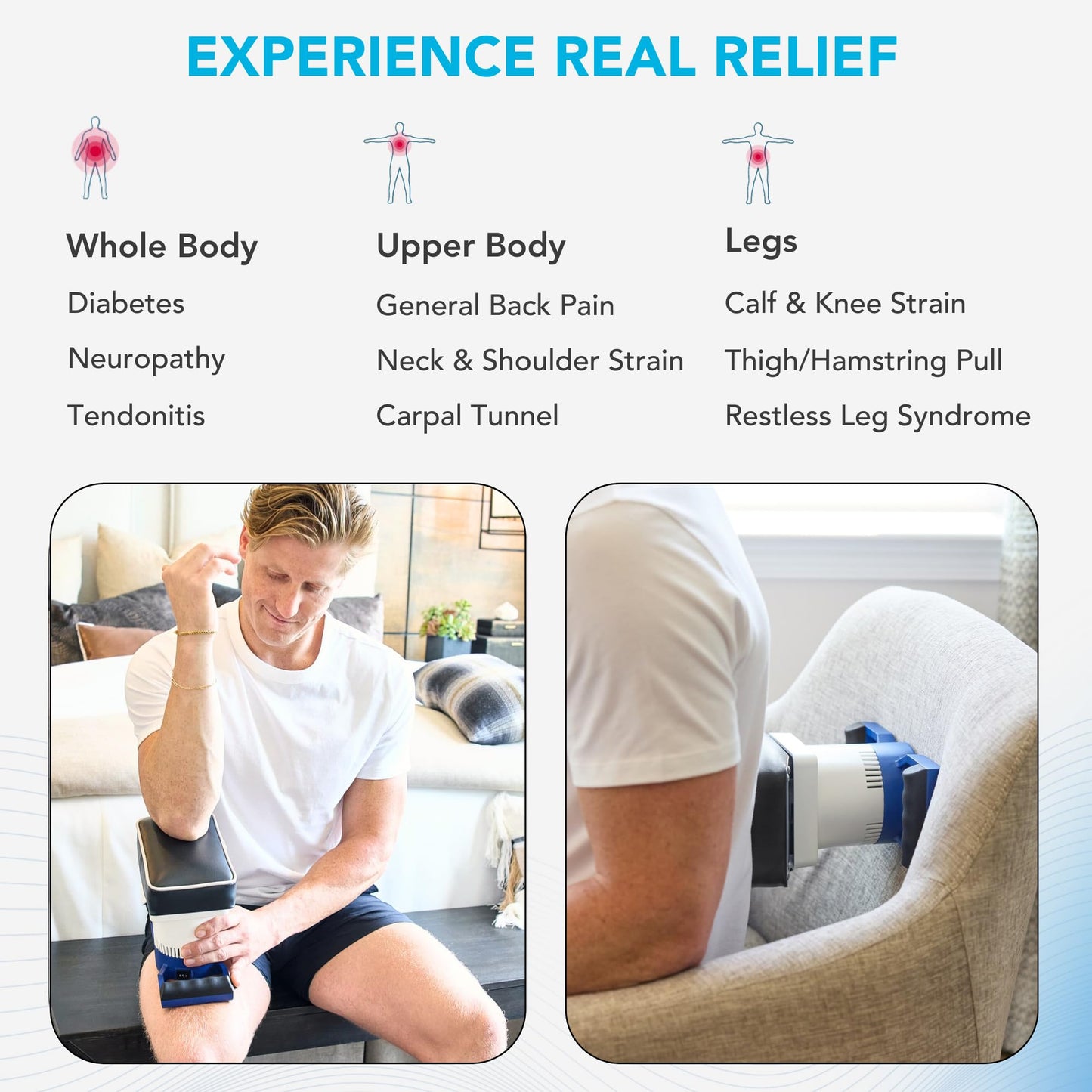 MedMassager Body Massager Classic | Deep Tissue Massage Therapy Unit, at-Home Massager, Dual Speed Motor, Portable Relaxation & Relief - Reduces Pain & Improves Blood Circulation MMB01