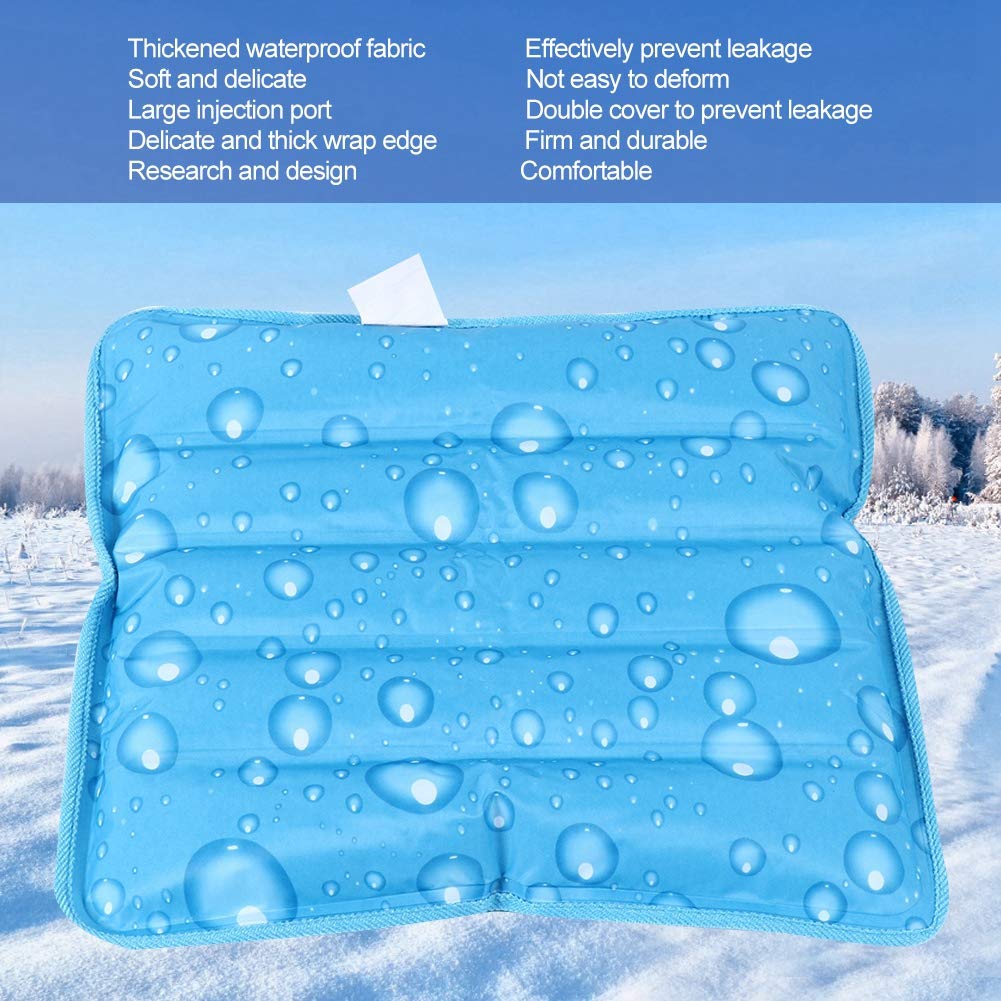 Cooling Mat, Cool Pillow Ice Pillow, Water Filling Ice Pillow Chair Pad, Multifunctional Children Adult Ice Pillow Water Seat Cushion Baby, Children, Student, Office, Car,