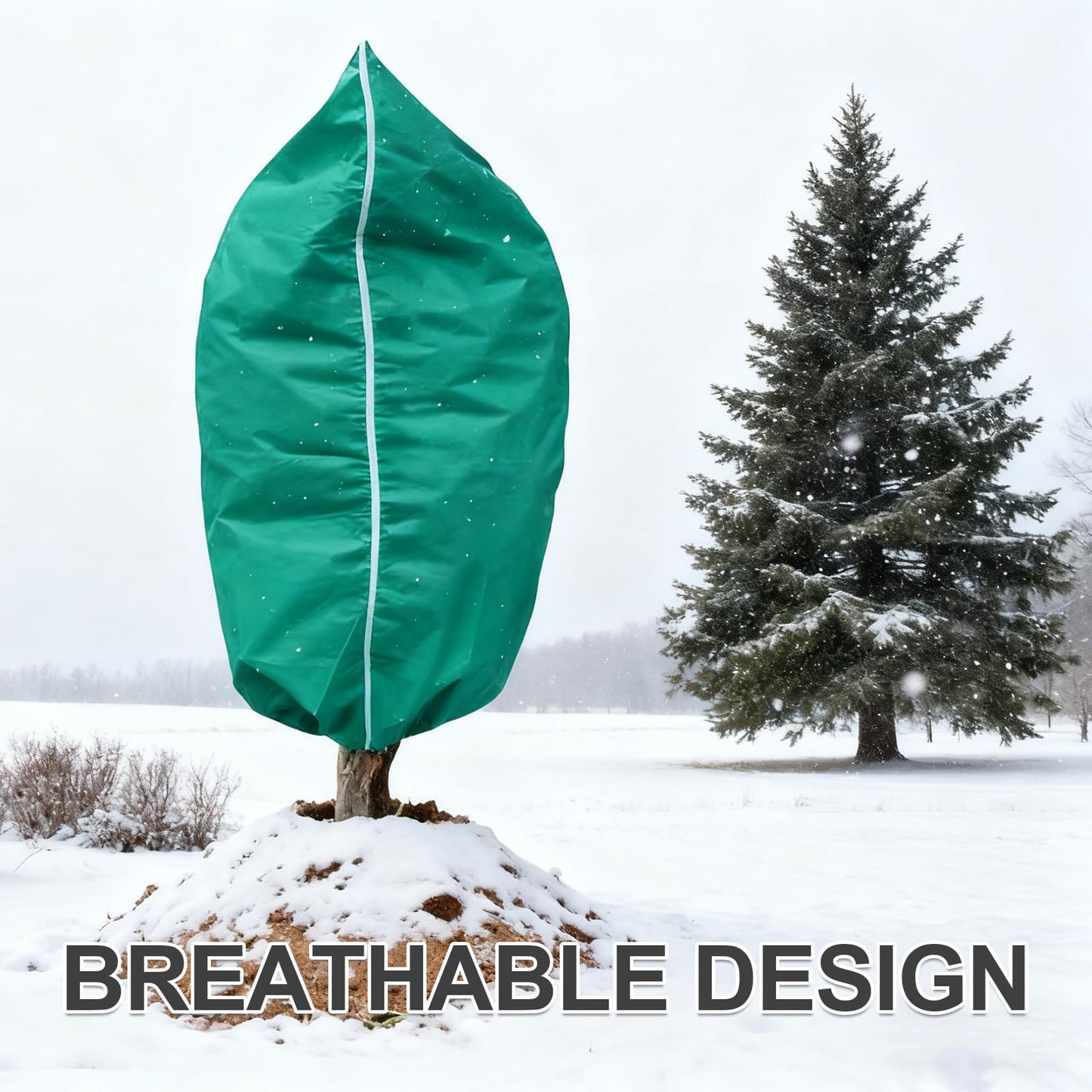 GMAPATS 2 PCS 47.2 x 70.8 Inches Plant Covers Freeze Protection, 2.2oz/yd² Frost Cloth for Outdoor Plants with Zipper/Drawstring, for Large Plant Frost Protection Outdoor Shrub Bush Fruit Tree Potte
