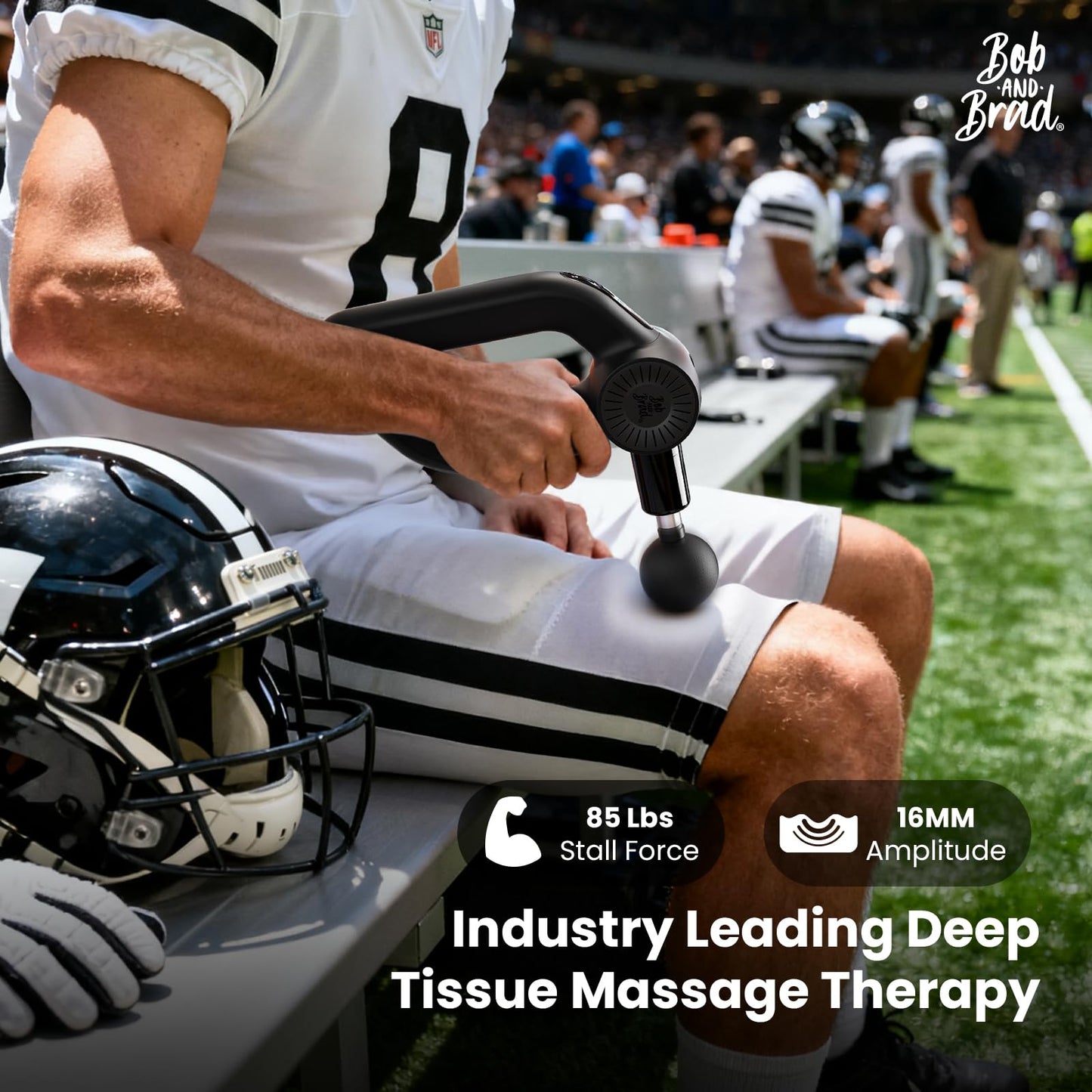 BOB AND BRAD D6 Pro Max+ Massage Gun with Heat and Cold, Powerful Deep Tissue Percussion Massager with 16mm Amplitude, FSA Eligible & HSA Approved Professional Muscle Massager Gun for Athletes
