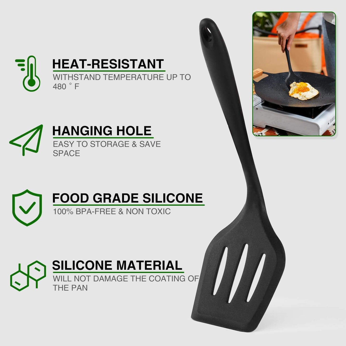 Wesqunie Camping Cookware Cooking Utensils Set - 30Pcs Camp Kitchen Essentials Set, Portable Outdoor Camper Gear Accessories, Stainless Steel & Silicone, Overland Equipment for RV Picnic Grill