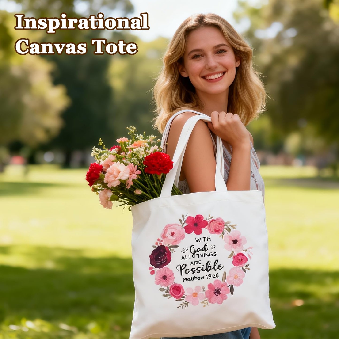Christian Gifts For Women, Religious Gifts, Christian Mothers Day Gifts For Women Faith, Birthday & Inspirational Spiritual Gifts For Mom, Bestie, Bff, Sister With Tote Bag, Glass Cup, Bible Jar