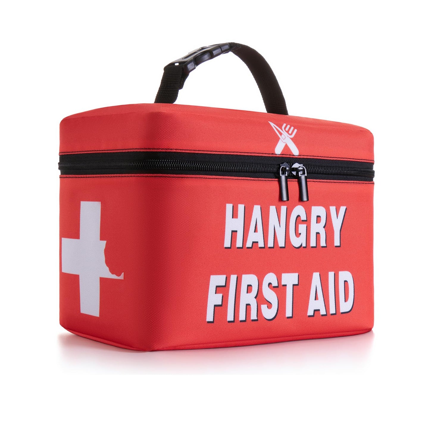 WOEMOZAP Funny Hangry Lunch Bag – First Aid Emergency Snack Kit Insulated Lunch Box for Adults & Kids, Novelty Lunchbox with Detachable Handle Gag Gift for Nurses, Men & Women