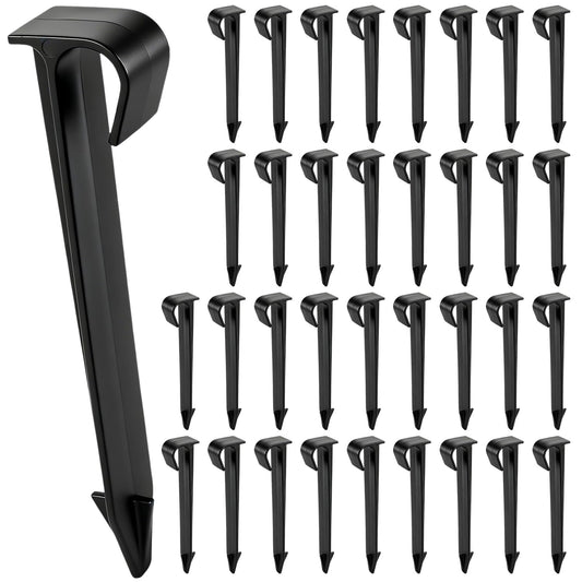 Copadri 35 Pieces 1/2 Inch Drip Irrigation Hold Down Anchor Stakes, 4.5-Inch Plastic 1/2'' Heavy-Duty Tubing Holder Stakes for 1/2'' Irrigation Tubing Garden Vegetable Flower Beds Drip Supplies