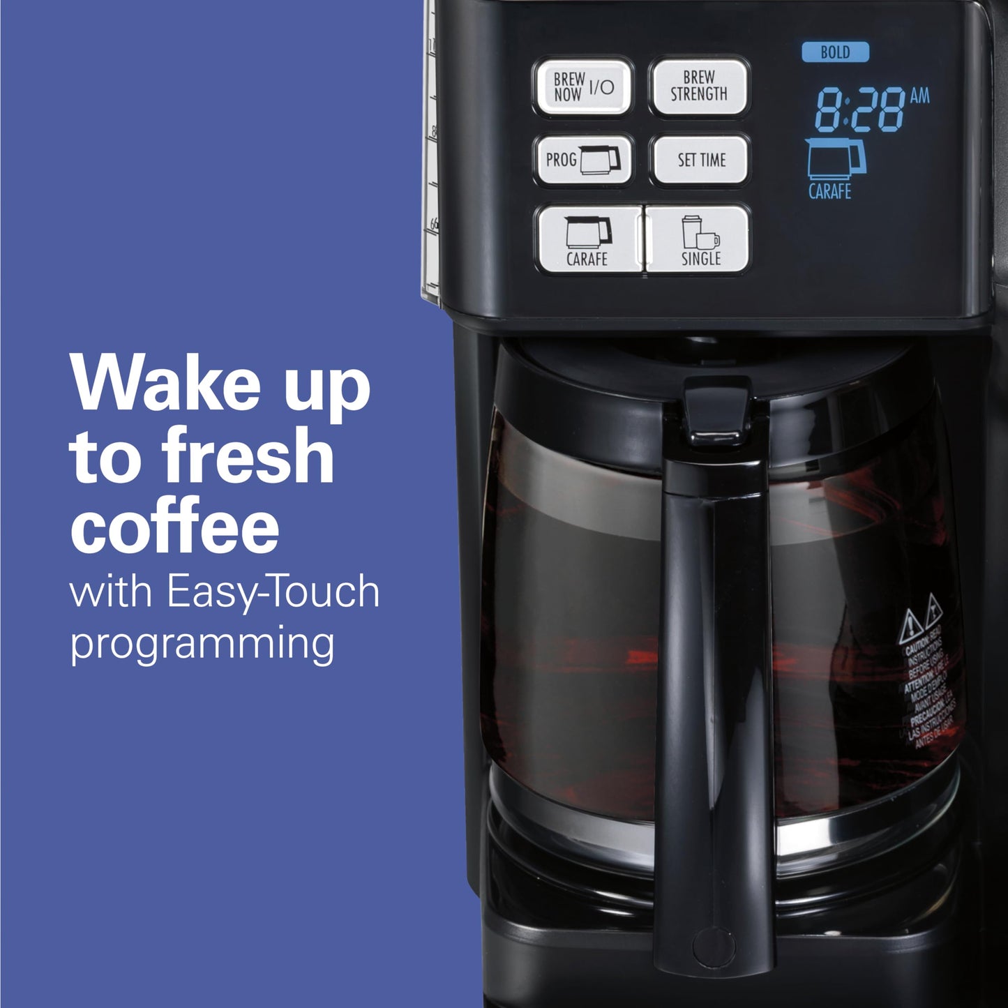 Hamilton Beach FlexBrew Trio 2-Way Coffee Maker, Compatible with K-Cup Pods or Grounds, Combo, Single Serve & Full 12c Pot, Black