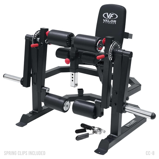 Valor Fitness Leg Extension and Curl Machine – Commercial Grade Plate Loaded Quad & Hamstring Trainer, Adjustable Dual Sundial with 15 Positions, Home Gym Strength Training Equipment