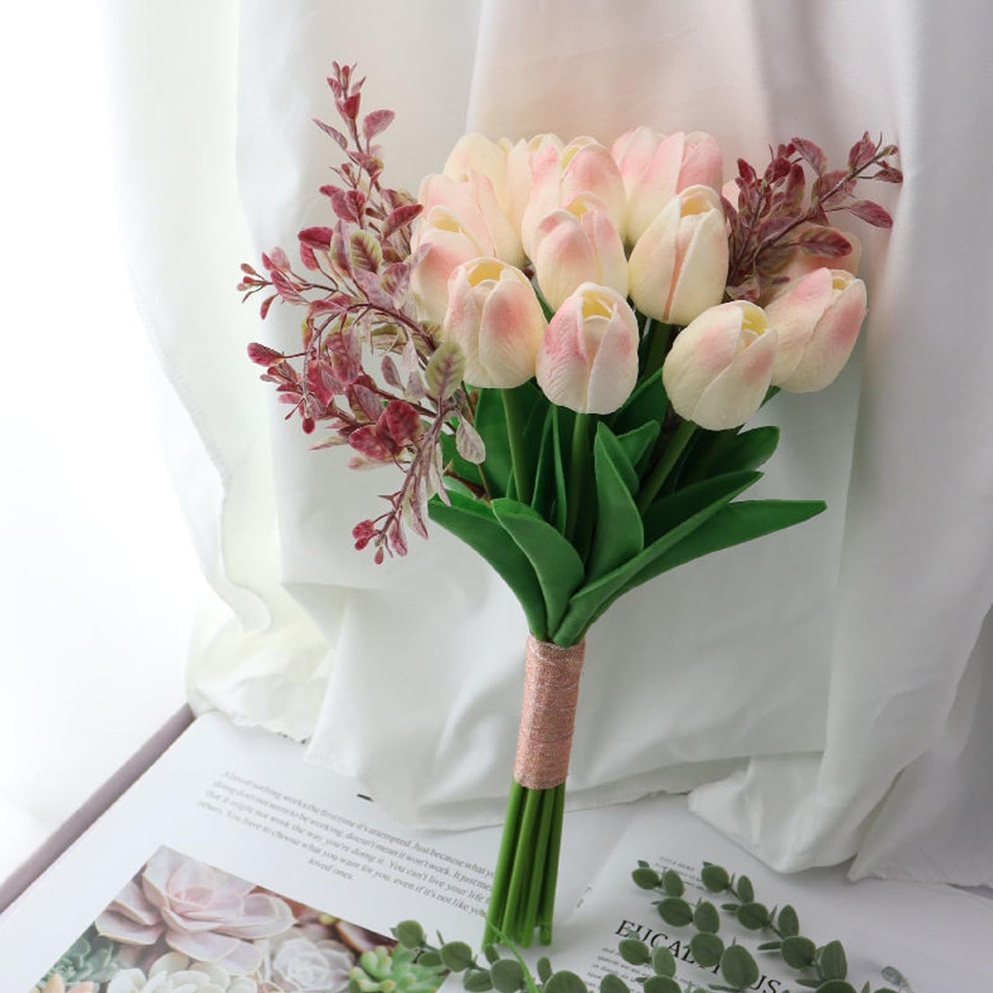 50pcs Floral Stem Covers, 30cm Green Plastic Flower Stem Tubes, Artificial Floral Arrangement Stems for Vase, Faux Bouquet Corsage Making Supplies