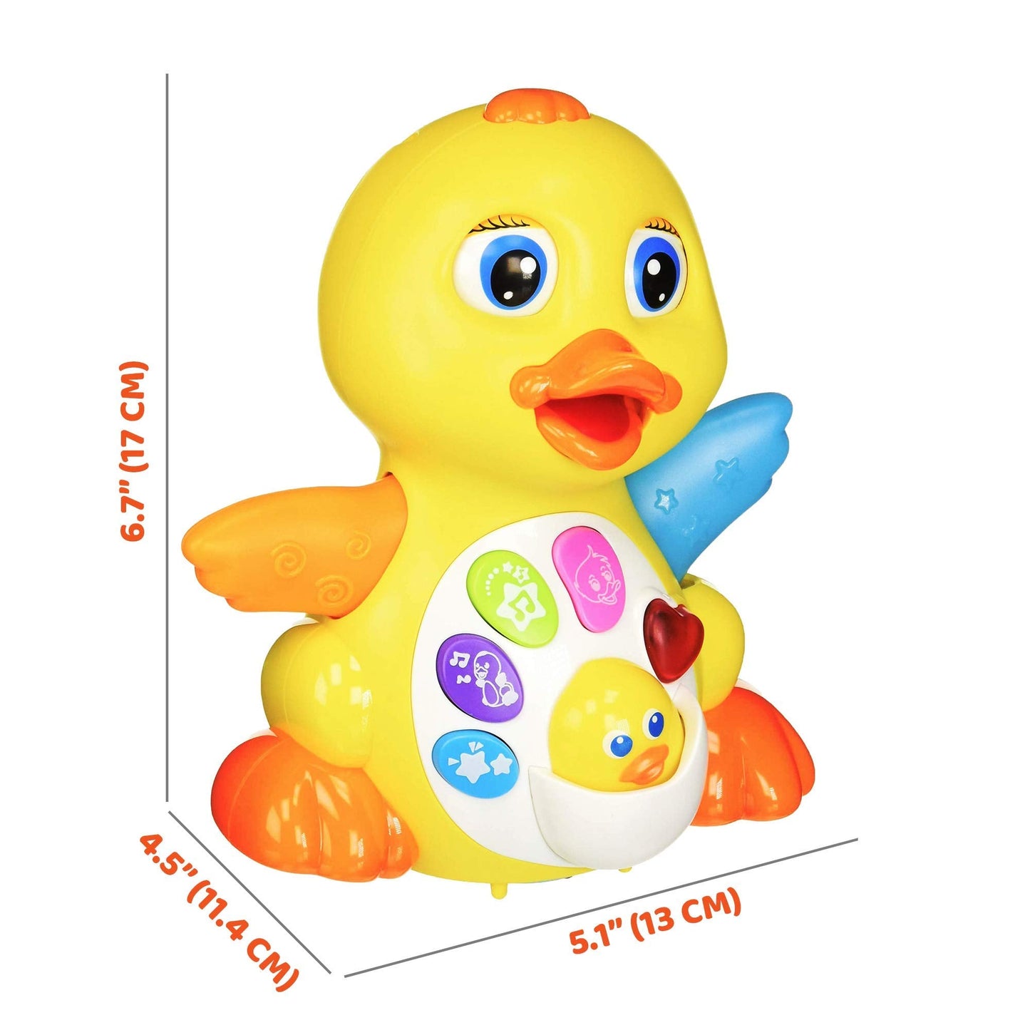 Stone and Clark Easter Dancing Duck w/Lights and Music – Toddler Learning & Crawling Baby Toys – Baby Musical and Light up Toys for 1 Year Old Boy & Girl