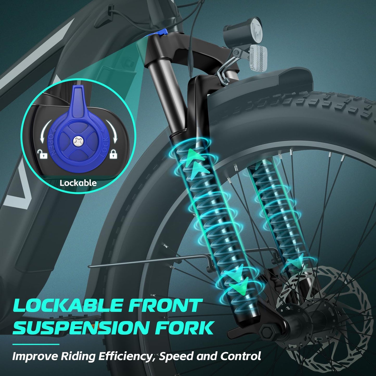 Vivi ACE01 Electric Bike for Adults,26" x 4.0 Fat Tire Ebike,1500W Peak Motor Torque Sensor Electric Mountain Bike,25MPH Electric Bicycle with 48V 15AH Battery,Hydraulic Brake,SGS Certified to UL2849