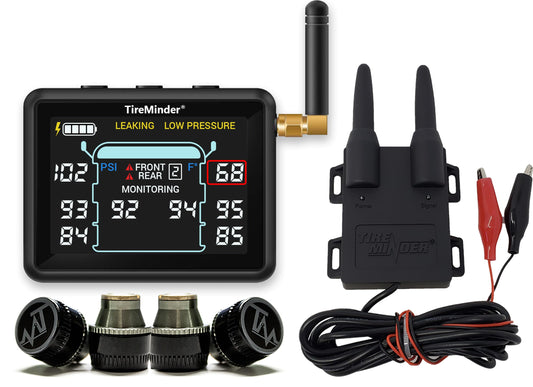 TireMinder i10 RV TPMS with 4 Transmitters, Black