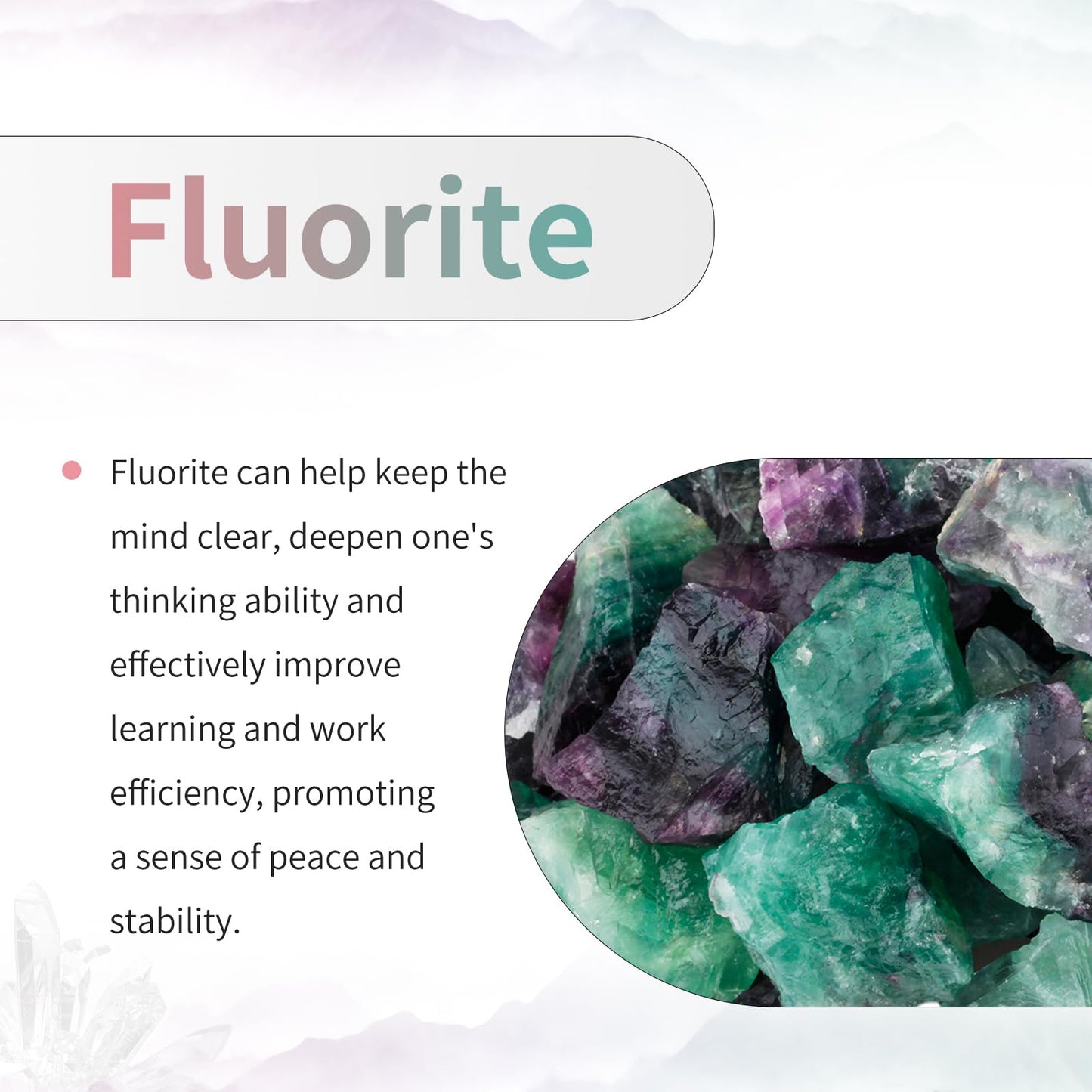 TUMBEELLUWA 8mm Healing Crystal Bracelet Natural White Shell Star Moon Bead Stone Handmade Stretch Wrist Jewelry Spiritual Gift for Women, Fluorite