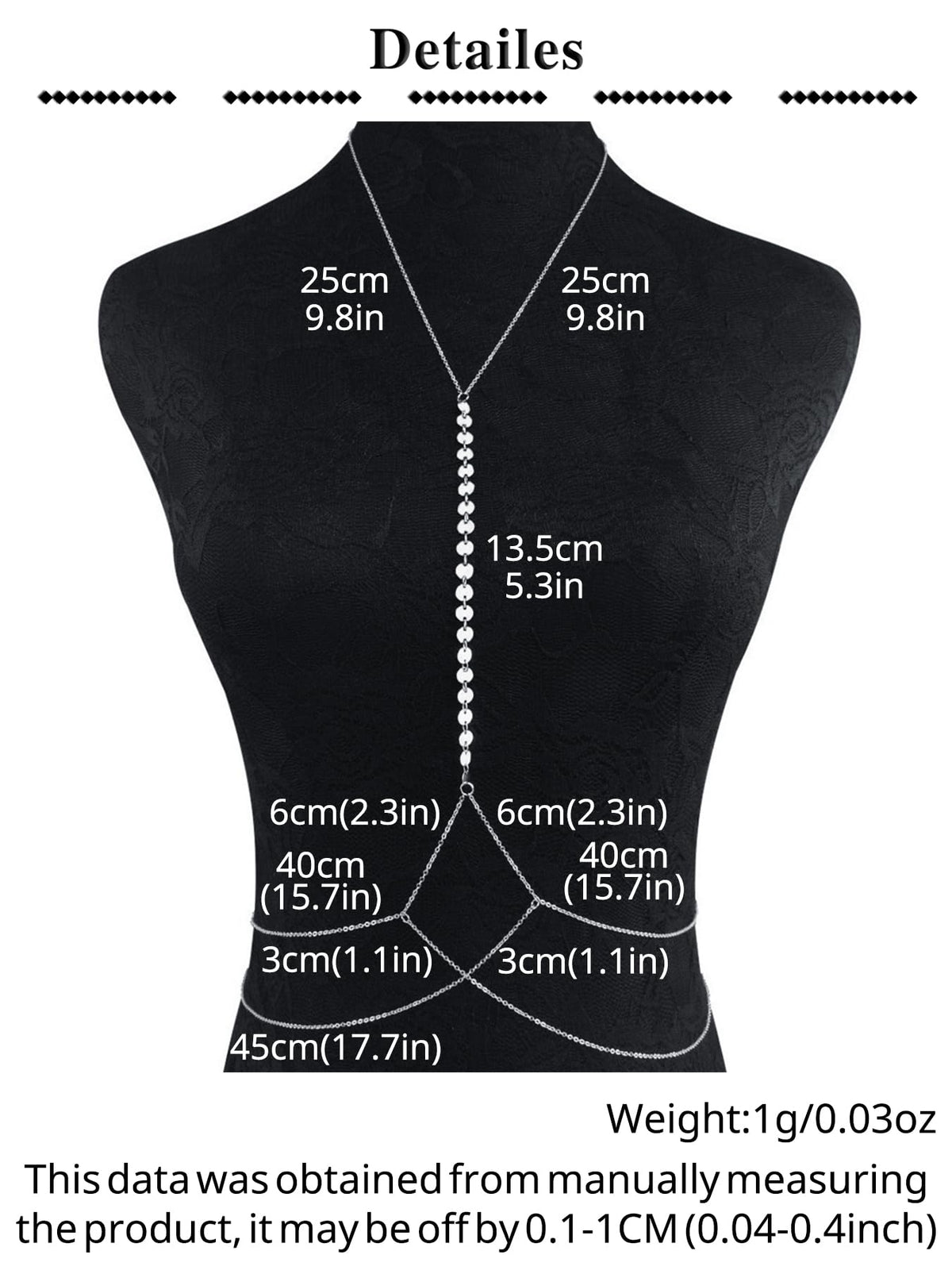 Longita Silver Body Chain Jewelry for Women Body Jewelry for Women Sexy Bikini Bra Chains Summer Holiday Accessories Trendy Dainty no Tarnish Waterproof