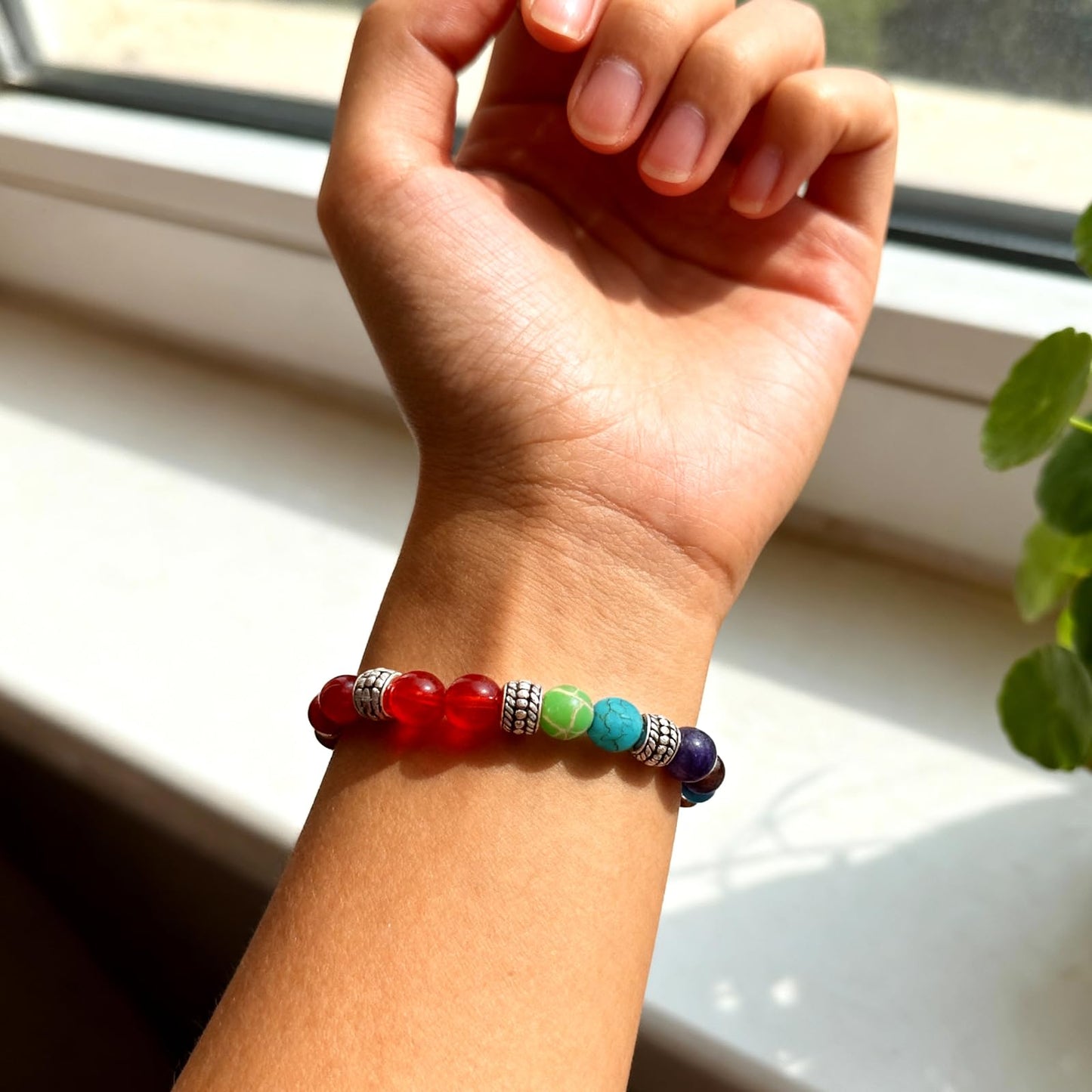 Bohxantium 7 Chakra Bracelet Reiki Healing Crystal Stone Bracelets for Women Natural Stone Beaded Anxiety Relief Spiritual Energy Yoga Stackable Jewelry for Women Men Meditation Relax Friendship Gift