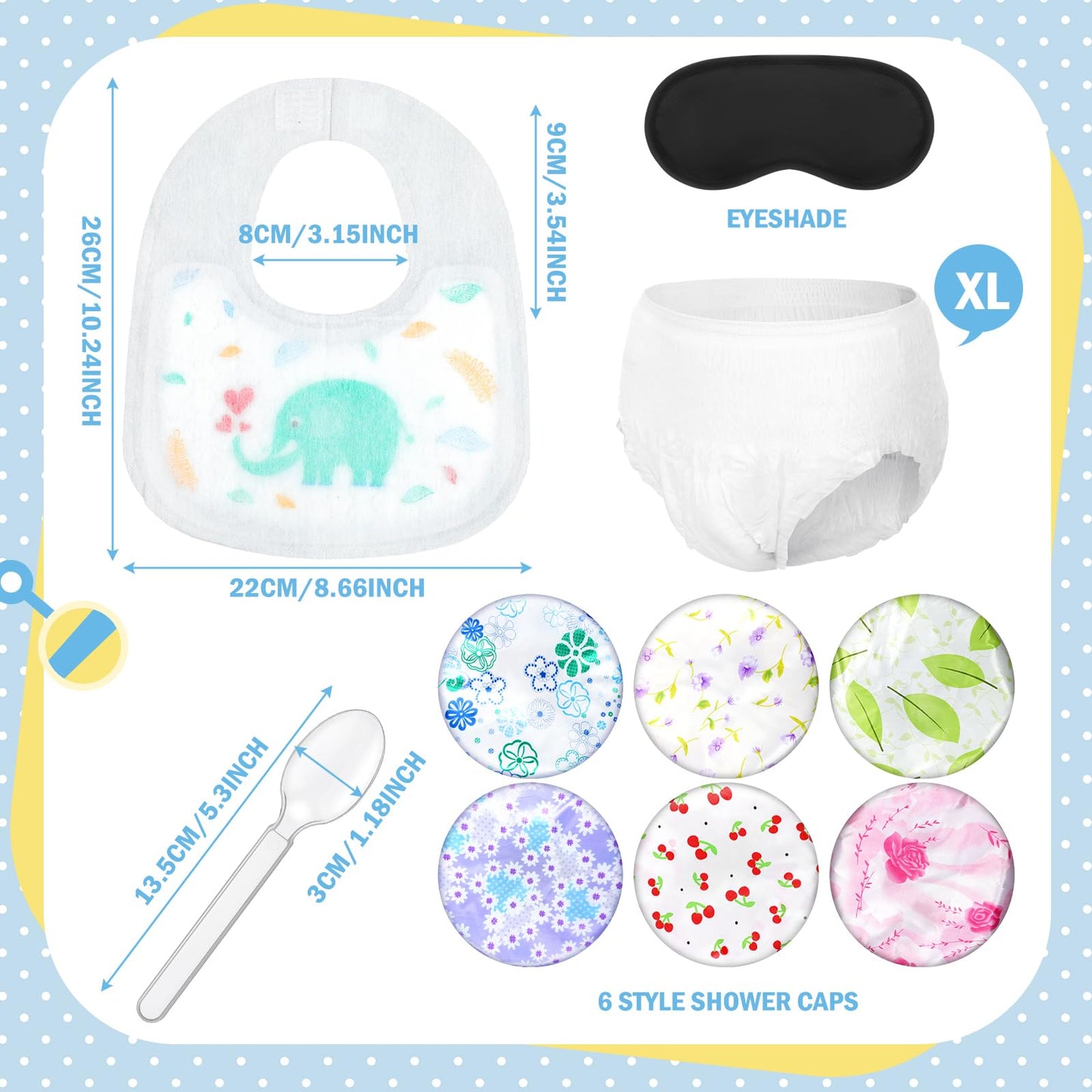 Liitrsh 6 Sets Funny Blindfolds Baby Shower Games Feed Me Baby Shower Games Set Include Eye Mask Bib Spoon Diaper Cap Foam Board Gender Reveal Activities Play for Guests Gender Reveal Party Favor