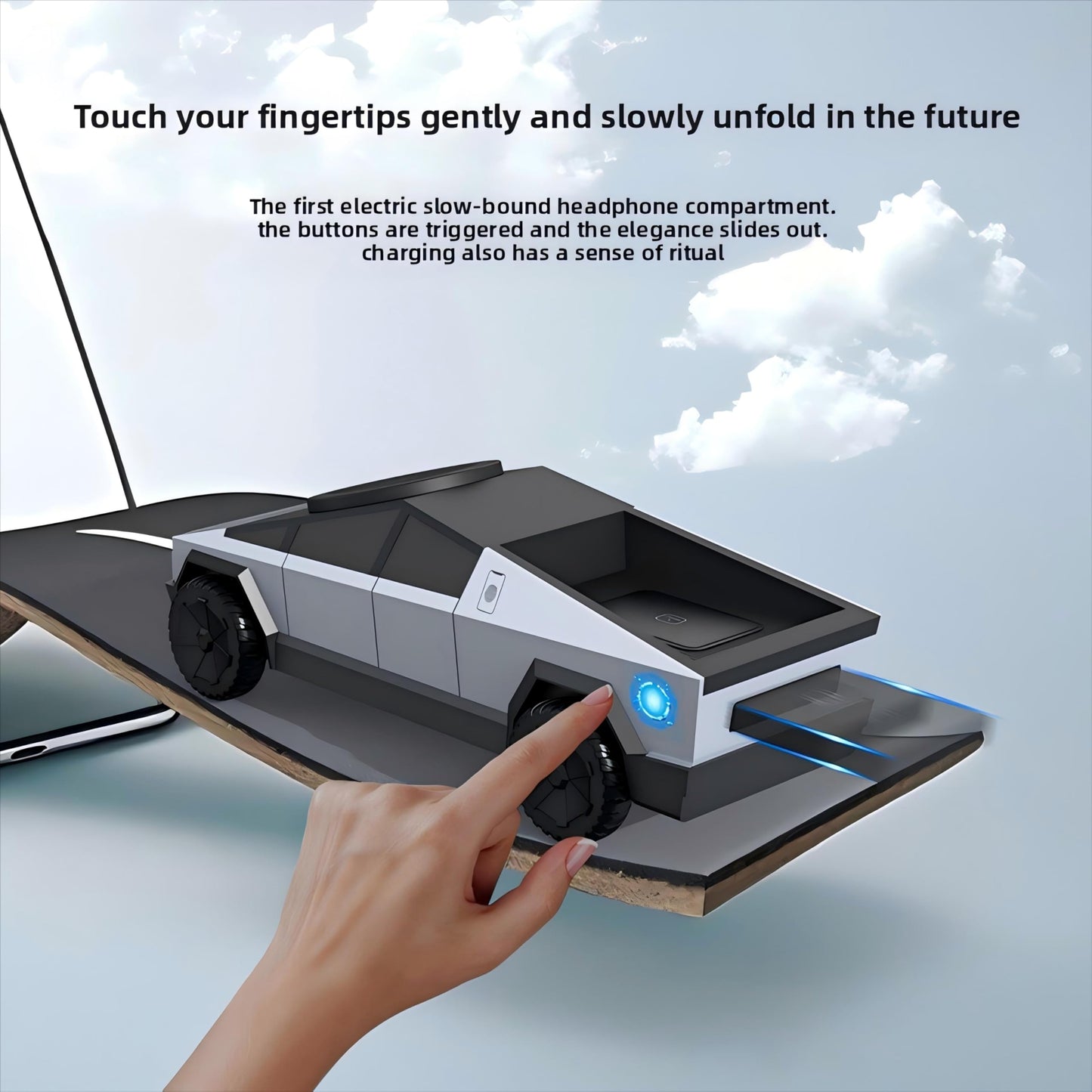 Cyberdock 3 in 1 Charging Stand for AppleDevice,Station for iPhone 17/16/15/14/13/12, Apple Watch10/9/8/SE/Ultra, AirPods 4/3/2/Pro |Adjustable Stand, FastCharging, Cybertruck Design (Silver)