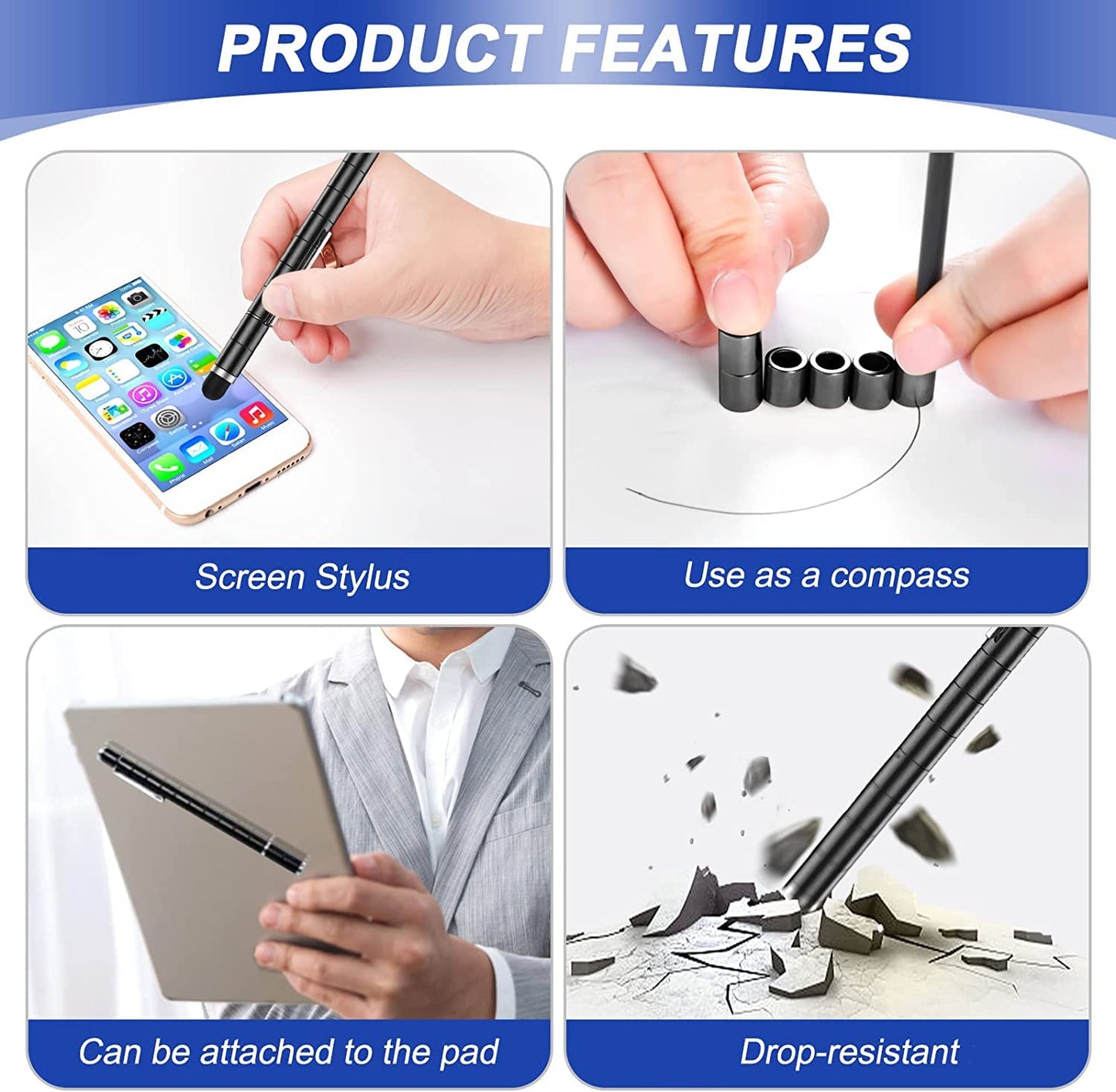 Fun Gifts for Men Fidget Gel Pens - Unique Graduation Gift for Him for High School College Graduates, Cool Birthday Gift Ideas for Teen Boys, Novelty Anniversary Stocking Stuffers White Elephant Gifts