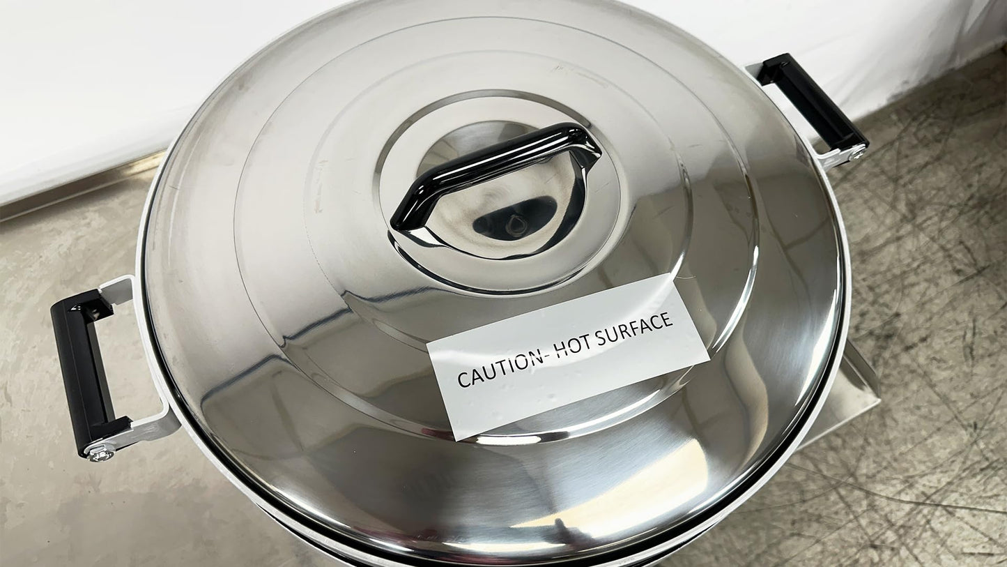 Commercial Gas Rice Cooker, 10L Capacity, 25600 BTU/HR, Liquid Propane, White CDGRC-10LP ETL