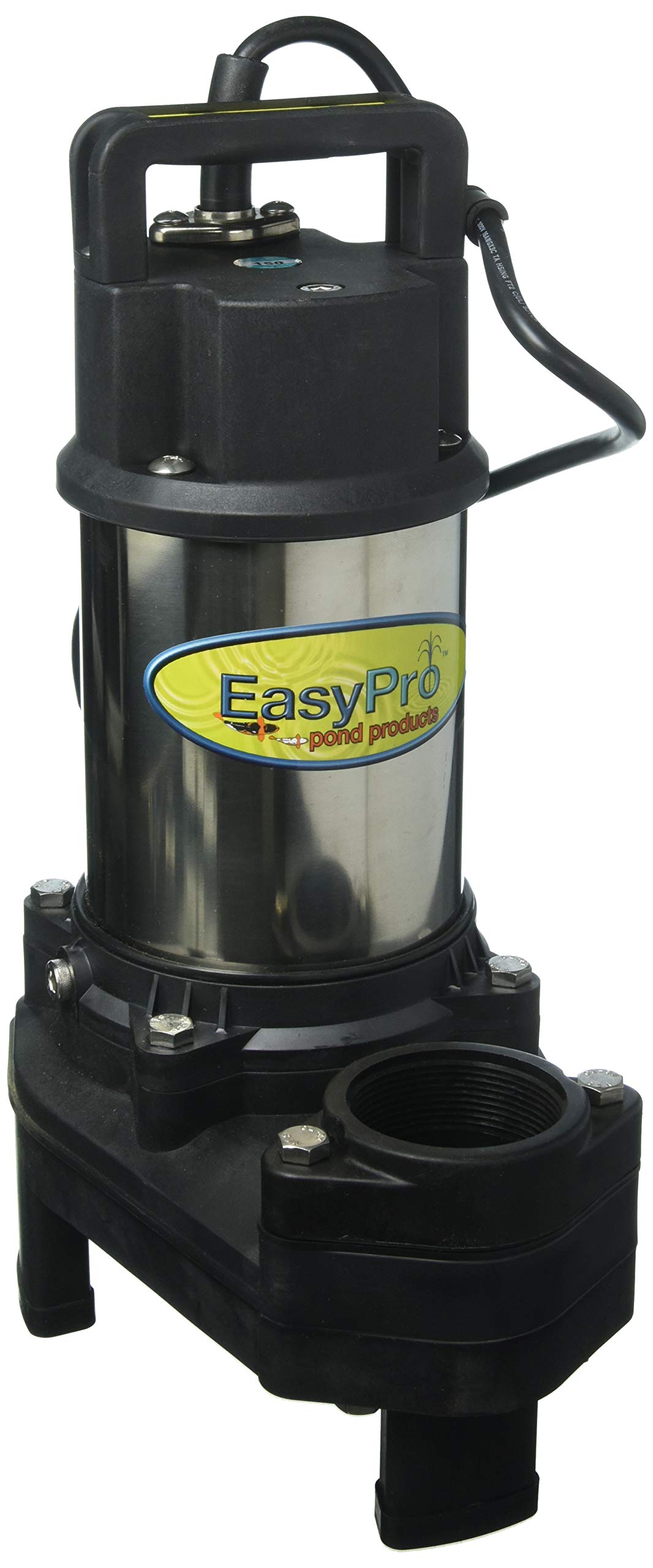 EasyPro TH150 Stainless Steel Waterfall and Stream Pump - Energy Efficient, Long Lasting Pump with 2 Year Warranty - 3100 GPH - 115 Volts - 20’ Power Cord