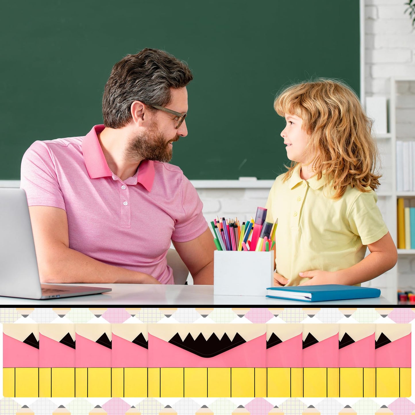 Gueevin 24 Pcs Teacher's Day Appreciation Gifts Bulk 4.7 x 7.5 Inch Teacher Pencil Pouch Party Favors Teaching Essential Pencil Case Envelope Pouch Bags for School Classroom Stationery Office Supplies