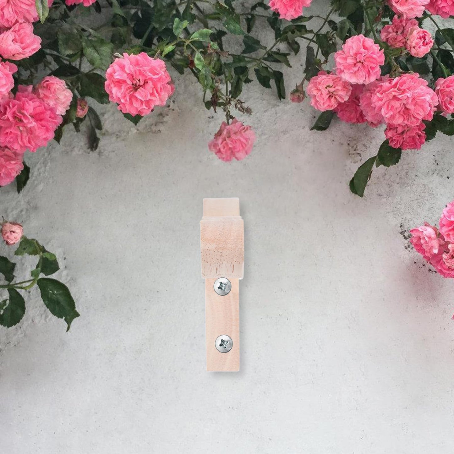 SEWCHICS 2pcs Wooden Plant Hangers Wall Hooks for Flower Pots Lanterns Wind Chimes Indoor Outdoor Patio Balcony Hanging Brackets