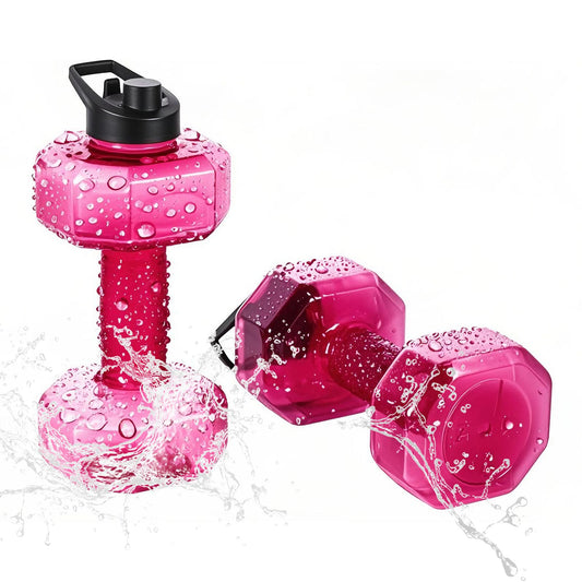 SIXRARI 2 PCS Water Weights for Pool Exercise – Upgraded Non-Slip PE Water Dumbbells, Adjustable Aqua Fitness Aerobics Equipment for Arm Toning, Aqua Therapy & Home Workouts (Red)