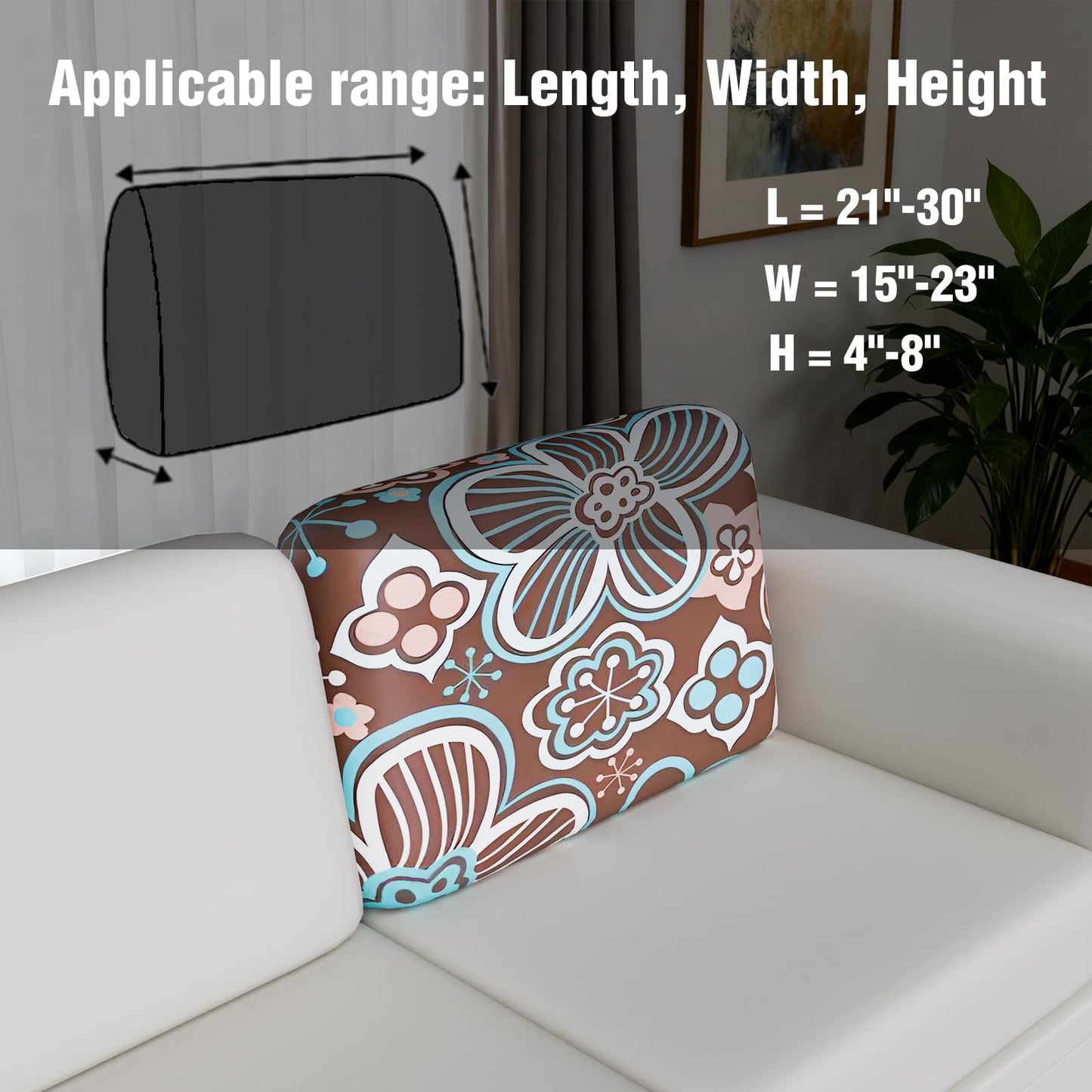 Gdmhy Stretch Couch Cushion Covers for Individual Sofa Seat Cushion,Washable Cushion Slipcover for Chair Loveseat Sofa Cushion,Furniture Protector Sofa Cover(Backrest or Seat)