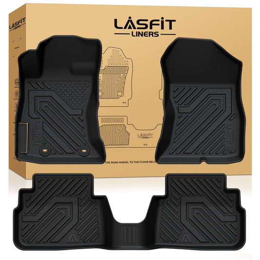 LASFIT Floor Mats Fits for Subaru Crosstrek 2023-2018 & Impreza 2023-2017, All Weather TPE Custom Fit Easy Clean Durable Car Accessories for Crosstrek & Impreza Base/Limited/Premium/Sport Floor Liners