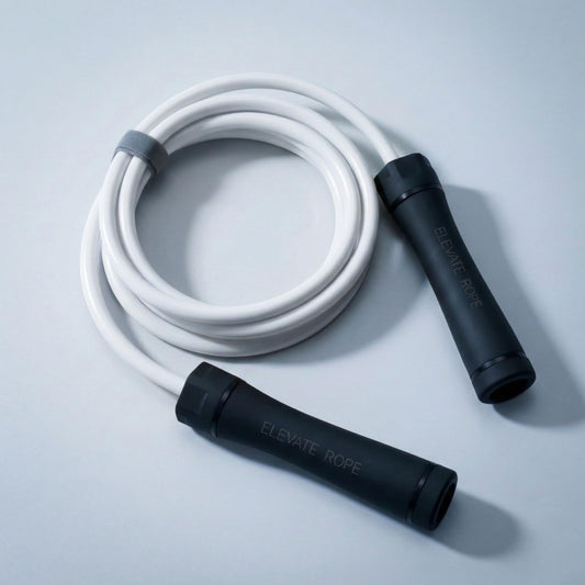 Elevate Rope Heavy Jump Rope Adjustable 3 m with Free Training App – 10 mm Weighted PVC Cable for Strength, Cardio & Endurance