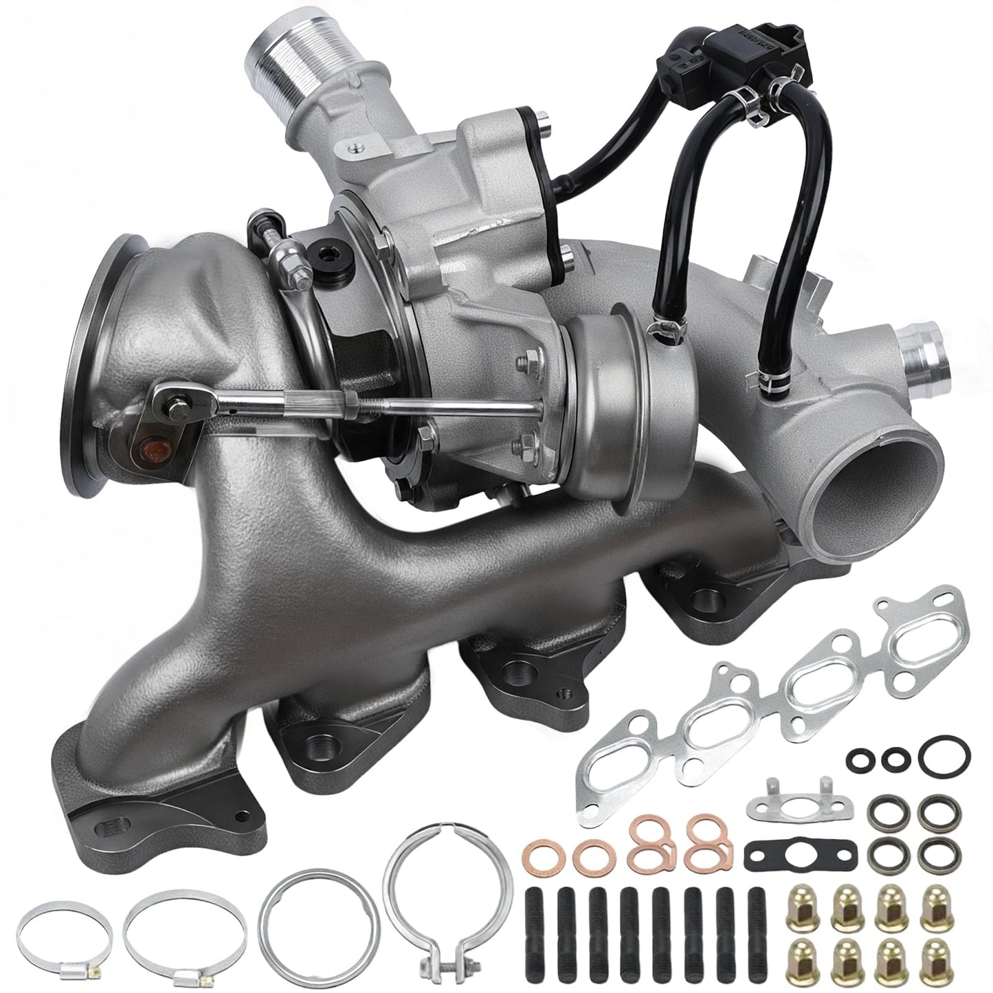 667-203 1.4L Turbocharger with Complete Gaskets & Repair kits Compatible with Chevy 2012-2020 Sonic,2011-2015 Cruze, 2013-2018 Trax, 2013-2018 Buick Encore 1.4L L4, Replace OE GT1446 55565353