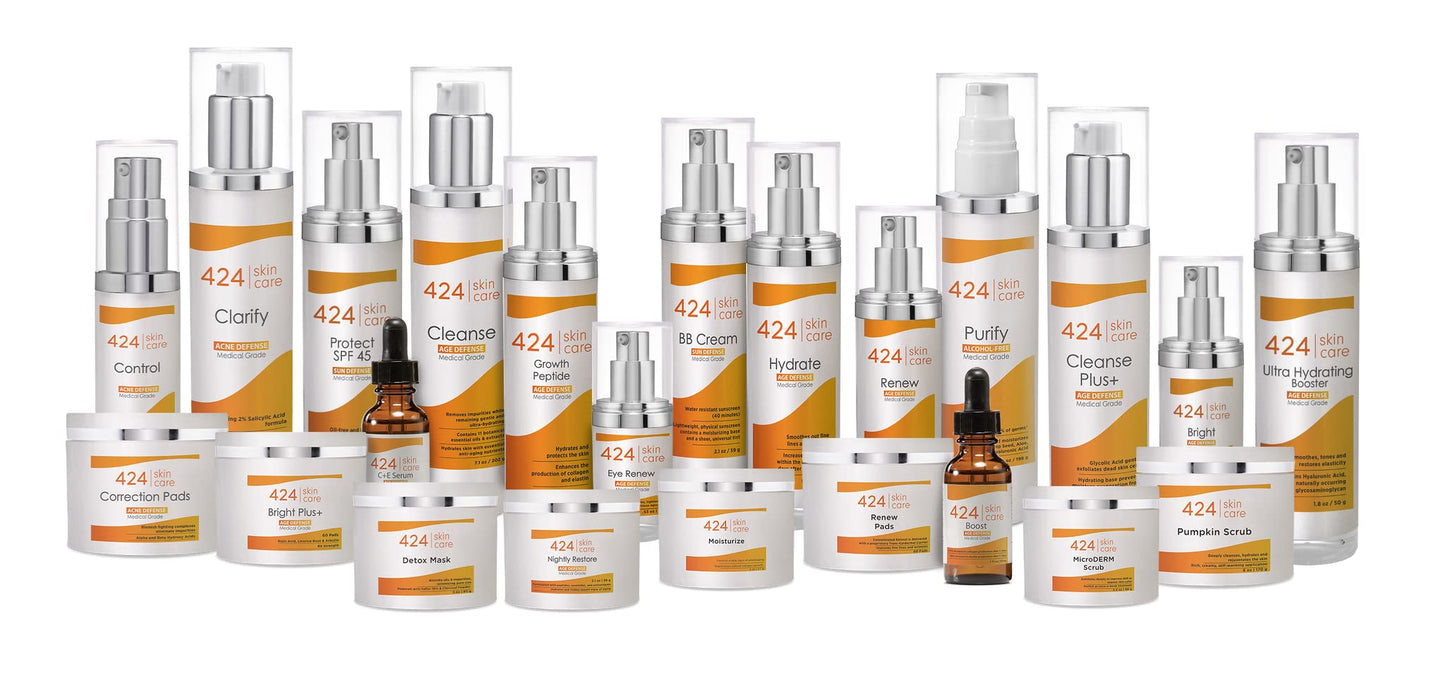 424 Skin Care Growth Peptide - Dermatologist Tested & Recommended - Clinically Proven Formula 1.8 fl oz