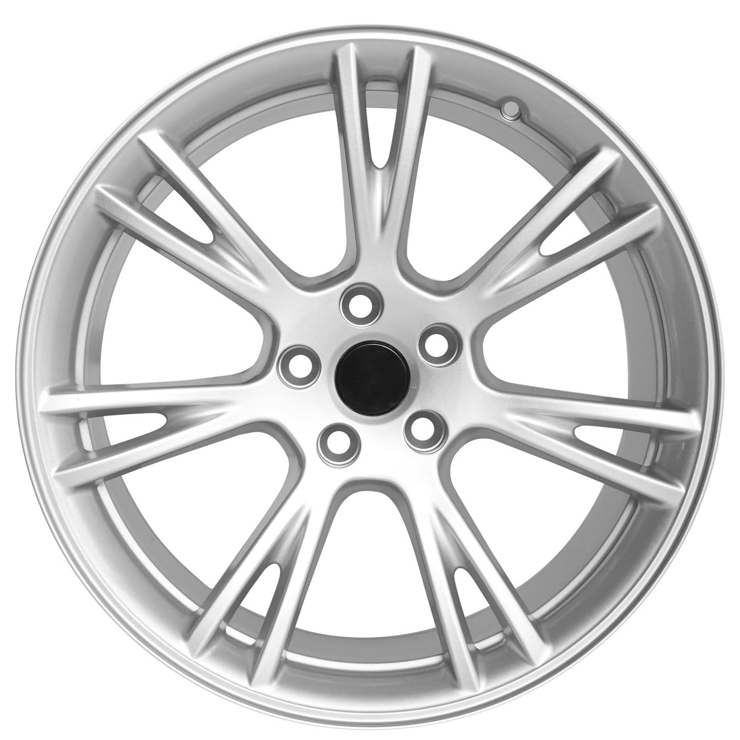 LUNEGUE New 19x9.5"" 19 Inch Premium Aluminum Alloy Wheel Rim Fits for 2017 2018 2019 2020 2021 Tesla Model 3 2020 2021 2022 2023 Tesla Model Y, ALY96958U20N, Silver, OEM Wheels