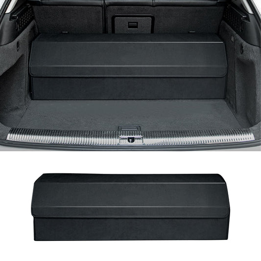 RAHALOY Custom Fit Trunk Organizer for Honda CR-V 2017-2026, Foldable Collapsible Storage Box | Suede Cargo Organizer for SUV Road Trips, Groceries & Sports Gear, 38.6 Inch