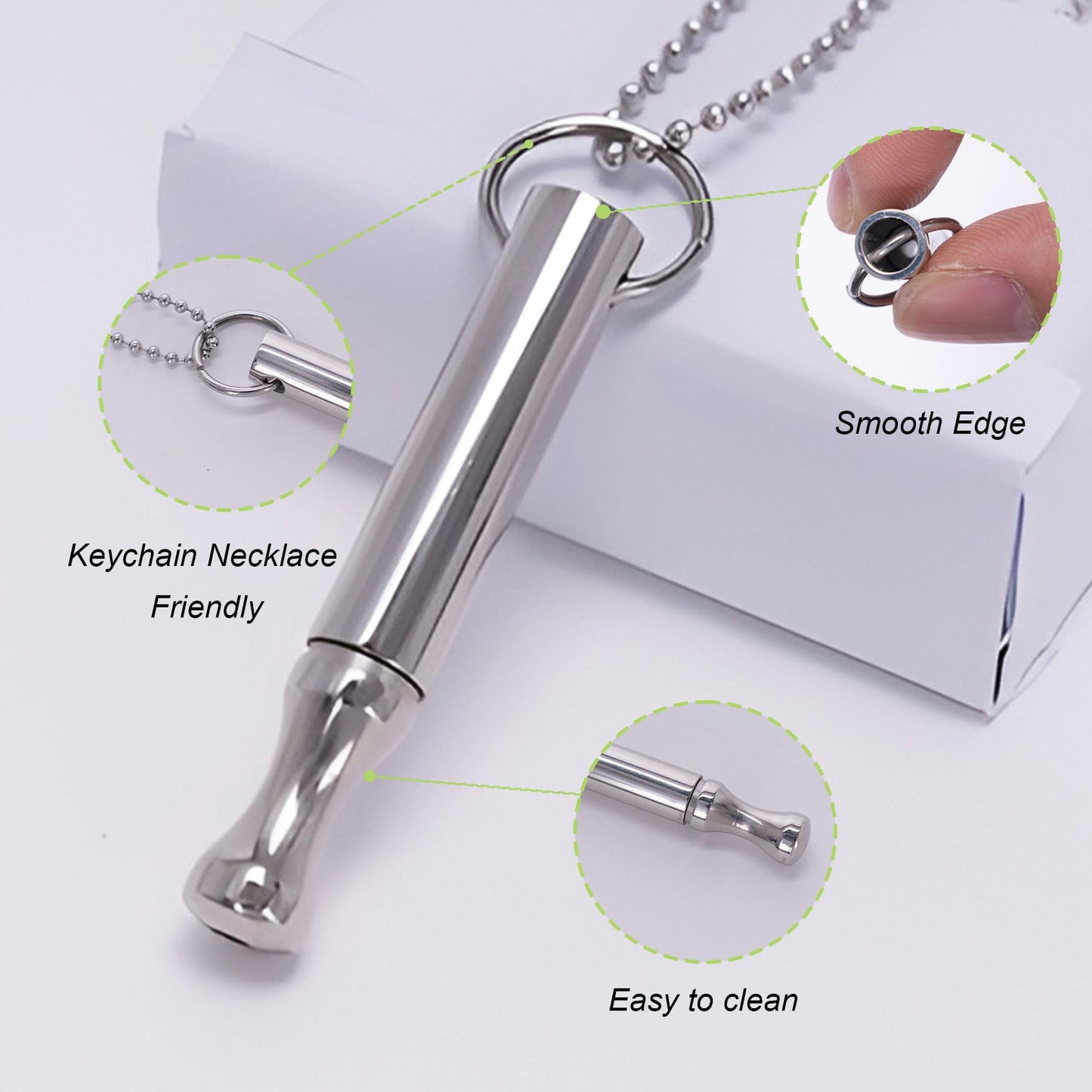 ENFANTRY Breathing necklace Mindfulness Anxiety necklace breathing Stainless Teel Stress Relief pendant Meditation Anxiety Relief Gifts for Women Men (Breathing necklace)