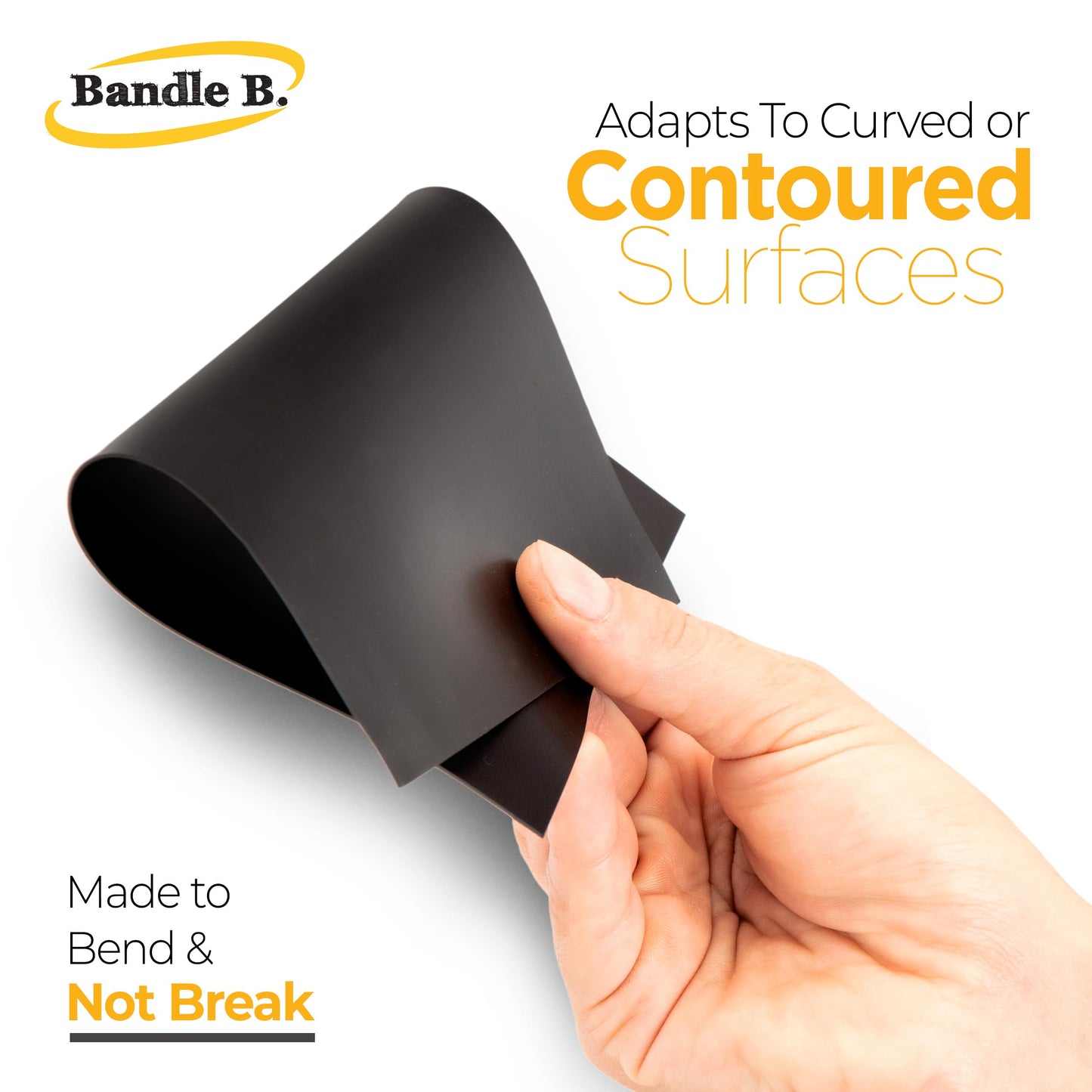 Bandle B Magnetic Sheets for Crafts 8.5"x11". Pack of 10. Flexible Non Adhesive Magnetic Sheet for Metal Cutting Die Storage. Easy to Organize and Cut for Arts & Crafts or Scrapbooking. Thickness 30