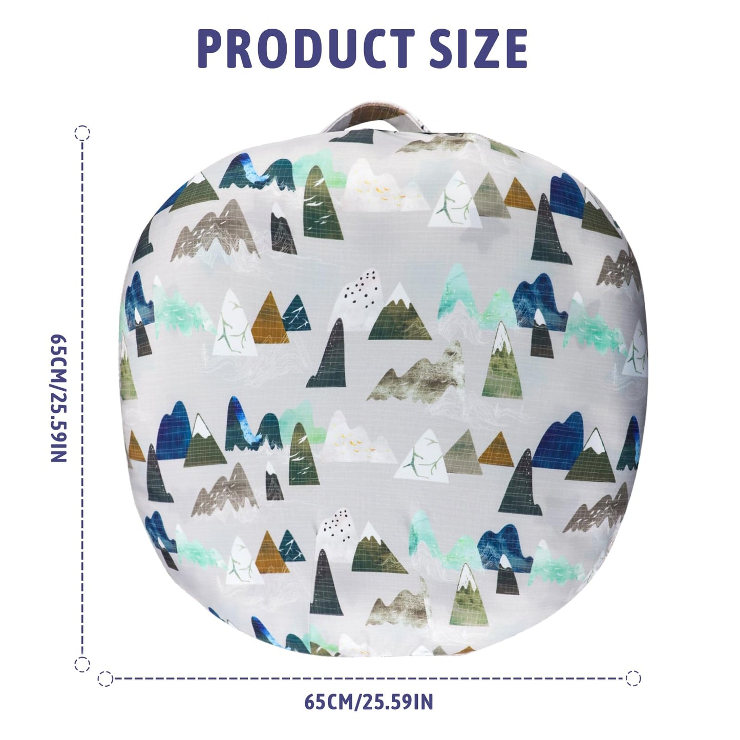 TANOFAR Newborn Lounger Cover, Baby Lounger Pillow Covers for Girls Boys, Removable Cover for Infant Lounger Pillow Cover, Breathable & Comfortable, Mountains