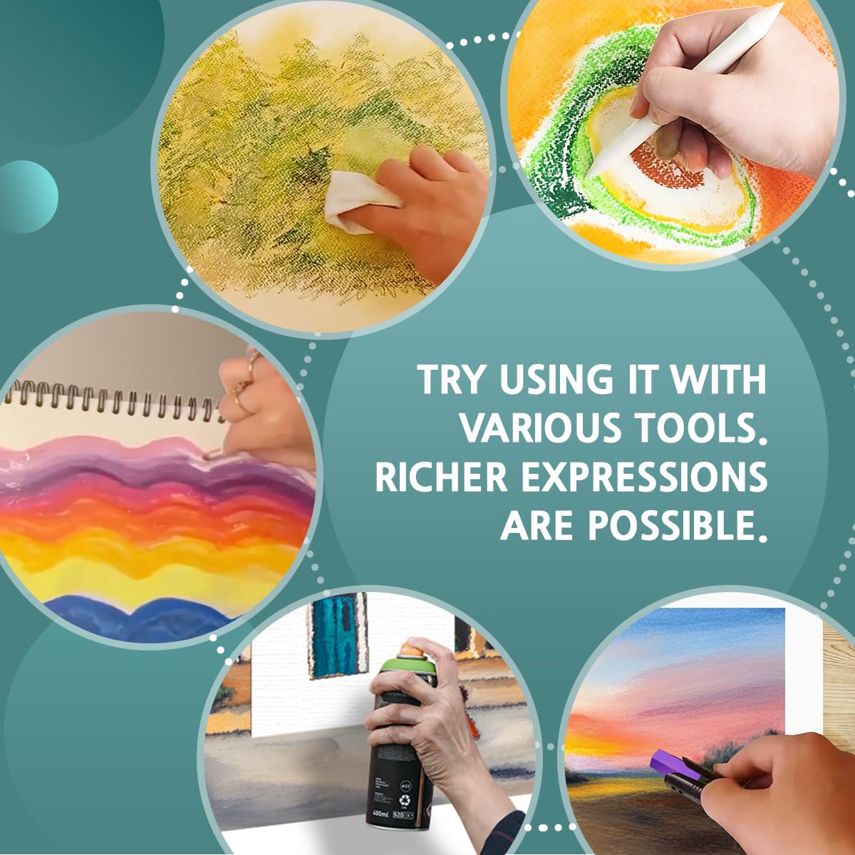 HA SHI Soft Chalk Pastels, 64 colors with additional 2pcs, Non Toxic Art Supplies, Drawing Media for Artist Stick Pastel for Professional, Beauty Nail Art, Pan Chalk Pastels