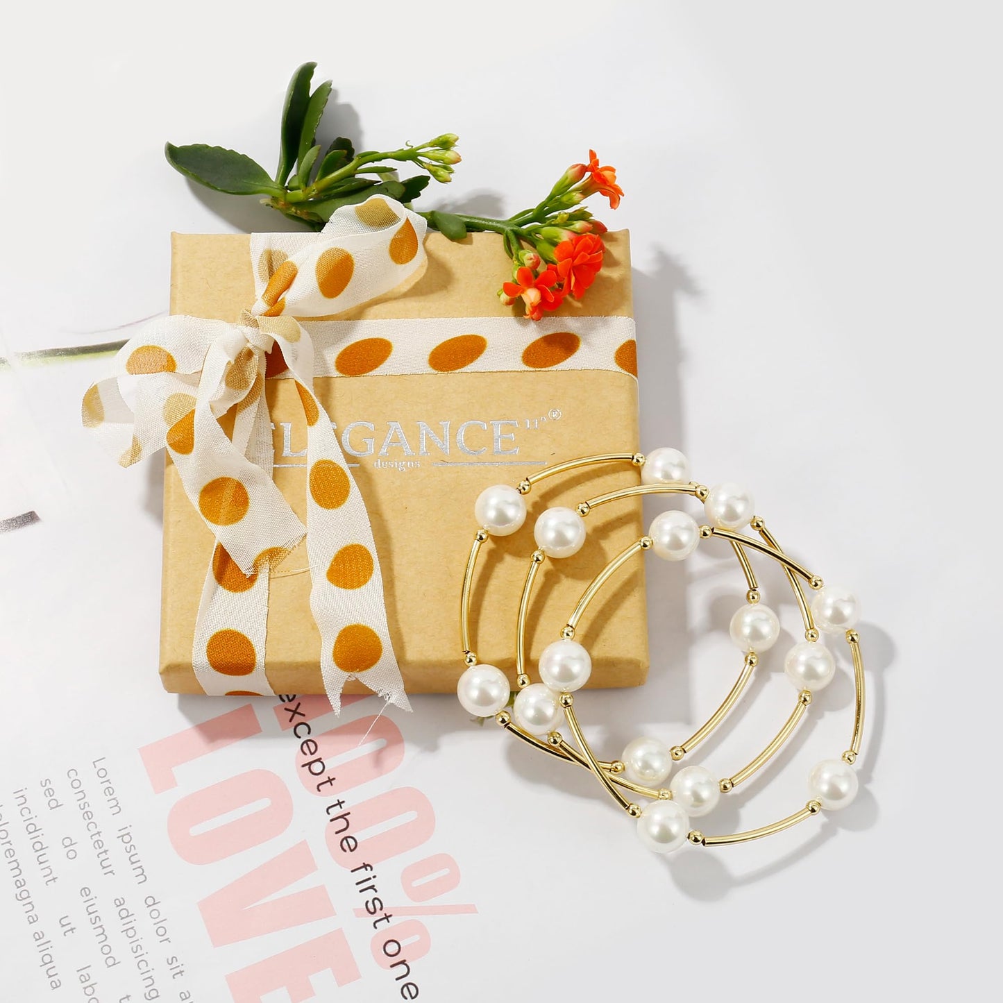 Elegance 11 designs Blessing Bracelet 10mm Crystal White Pearl Bracelet Dainty Gold Plated Tube For Women Simple Bridal Gifts For Friends And Loved