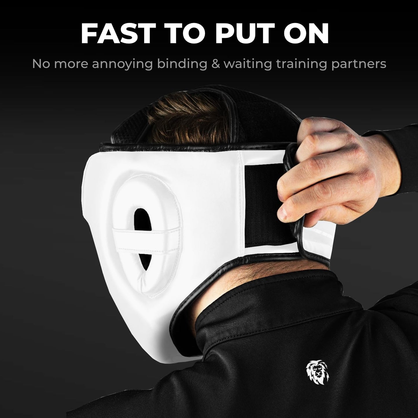 FIGHTR MMA Boxing Headgear with Best fit | Boxing Helmet Guard for Sparring | Adjustable Size for MMA, Muay Thai, Kickboxing & Martial Arts