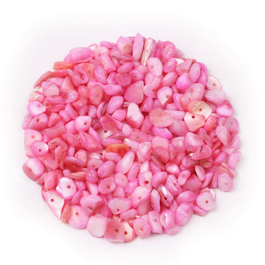 500 pcs Natural Chip Stone Beads Multicolor 5 mm to 8 mm Irregular Gemstone Healing Crystal Loose Rocks Bead Hole Drilled DIY for Bracelet Necklace Earrings Jewelry Making Craft